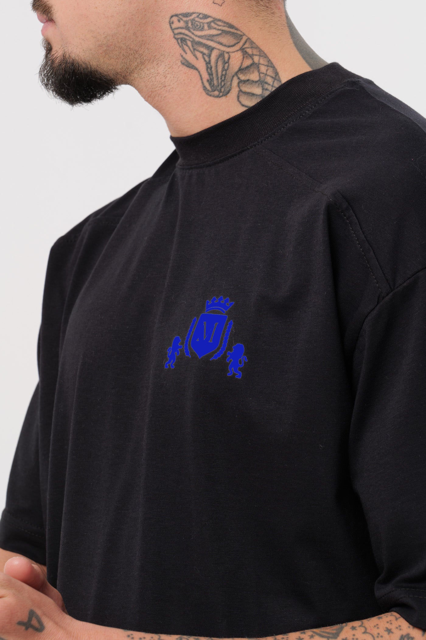 Camiseta Logo Negra Royal