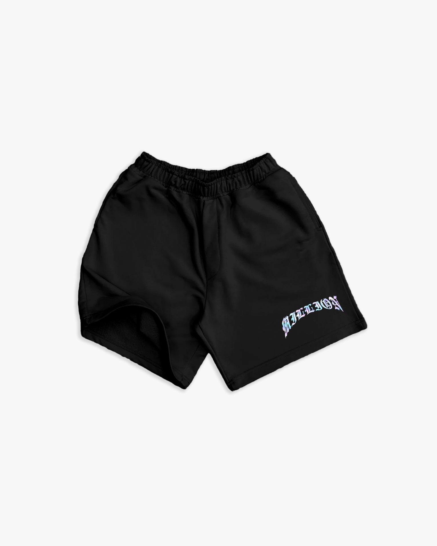 Pantalón corto holográfico negro