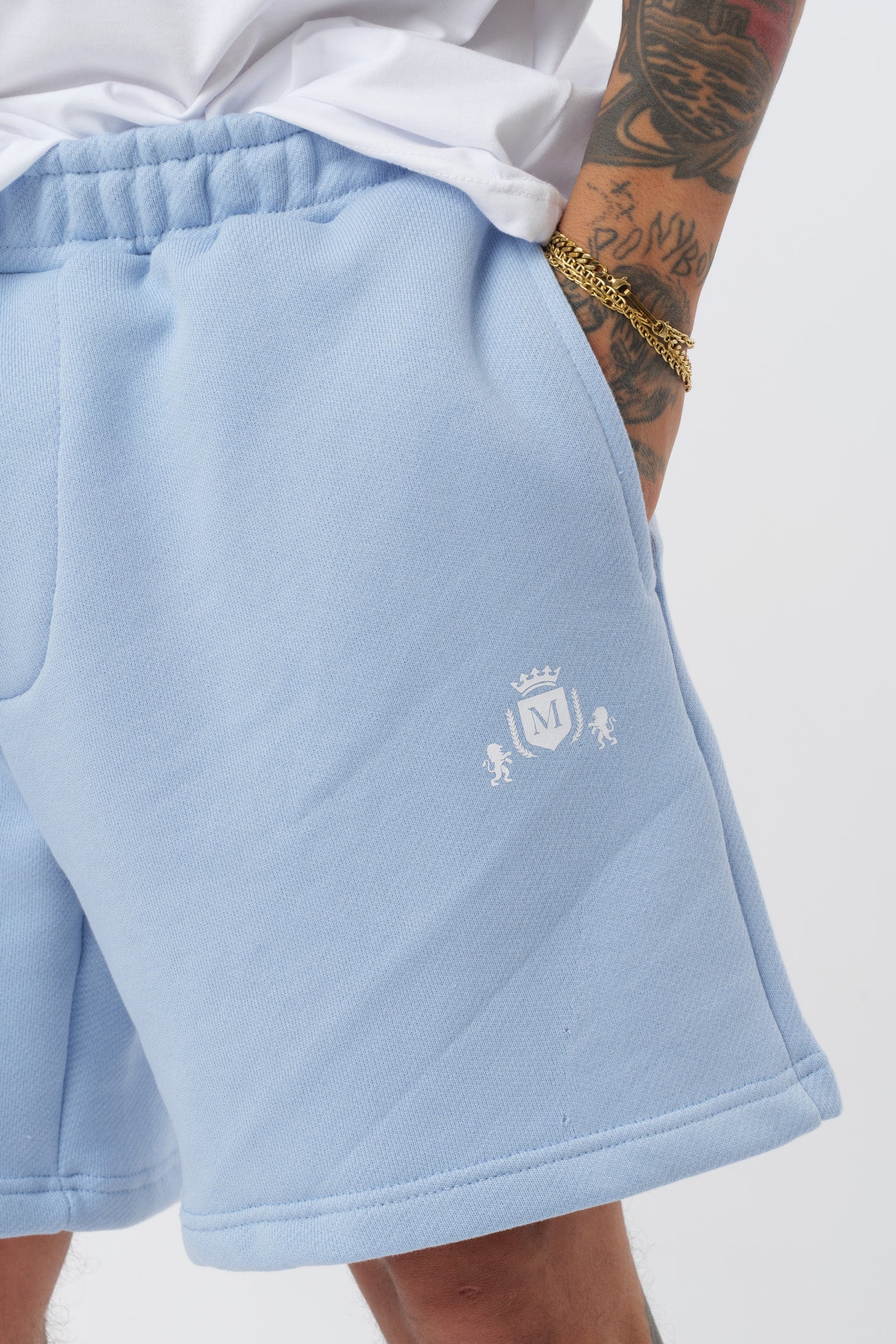 Short Drip Azul Claro