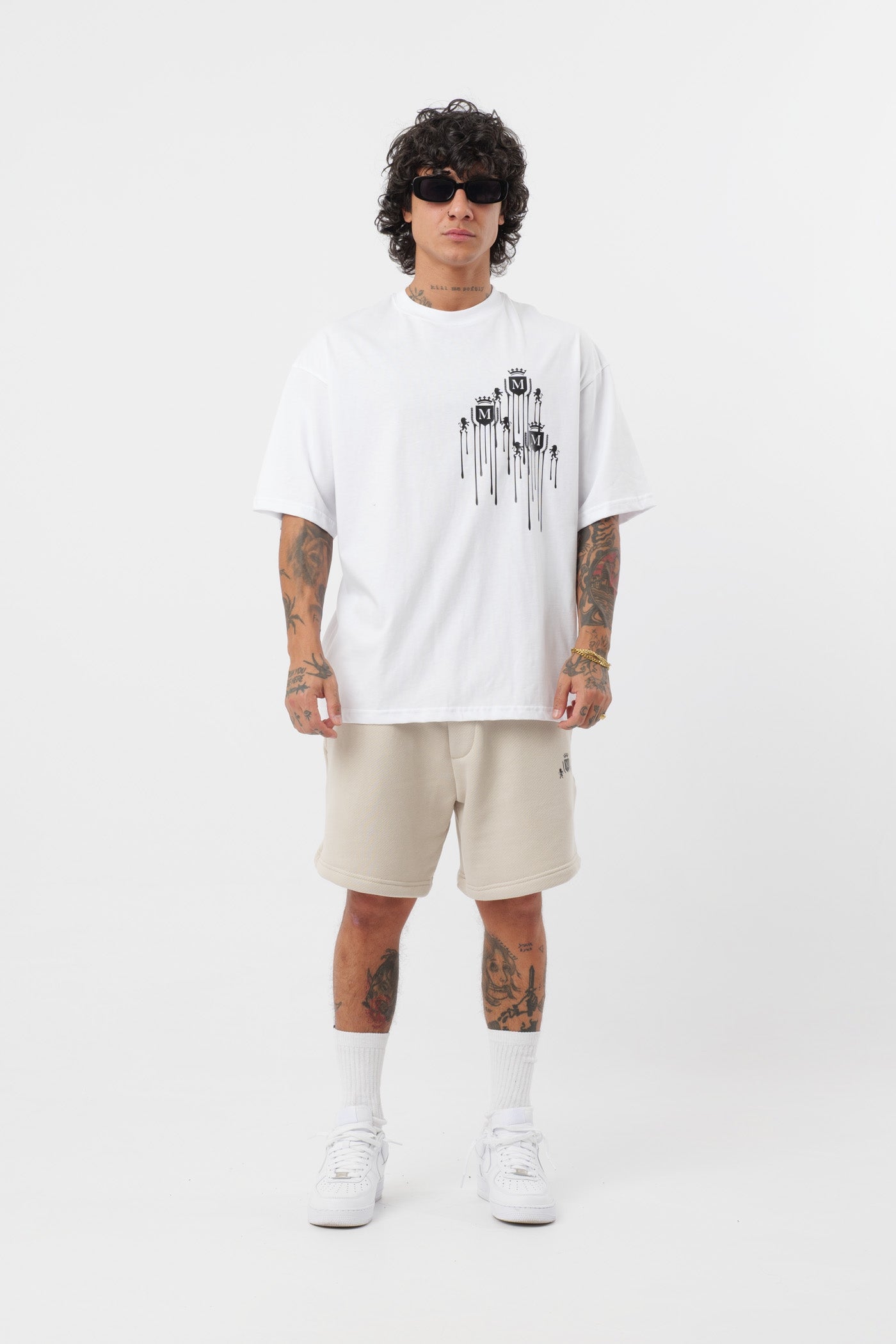 Camiseta Logo Derretido Blanca