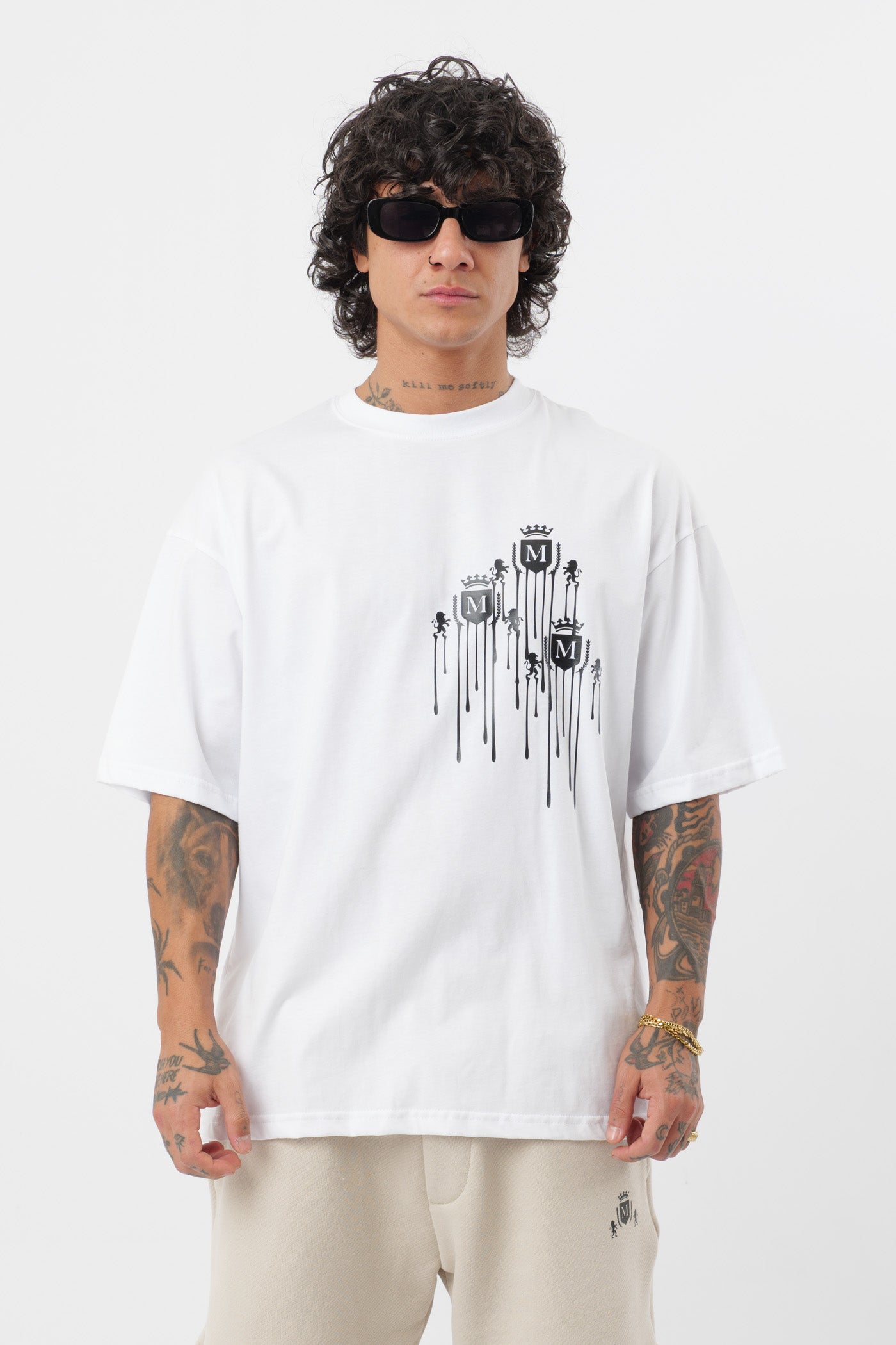 Camiseta Logo Derretido Blanca