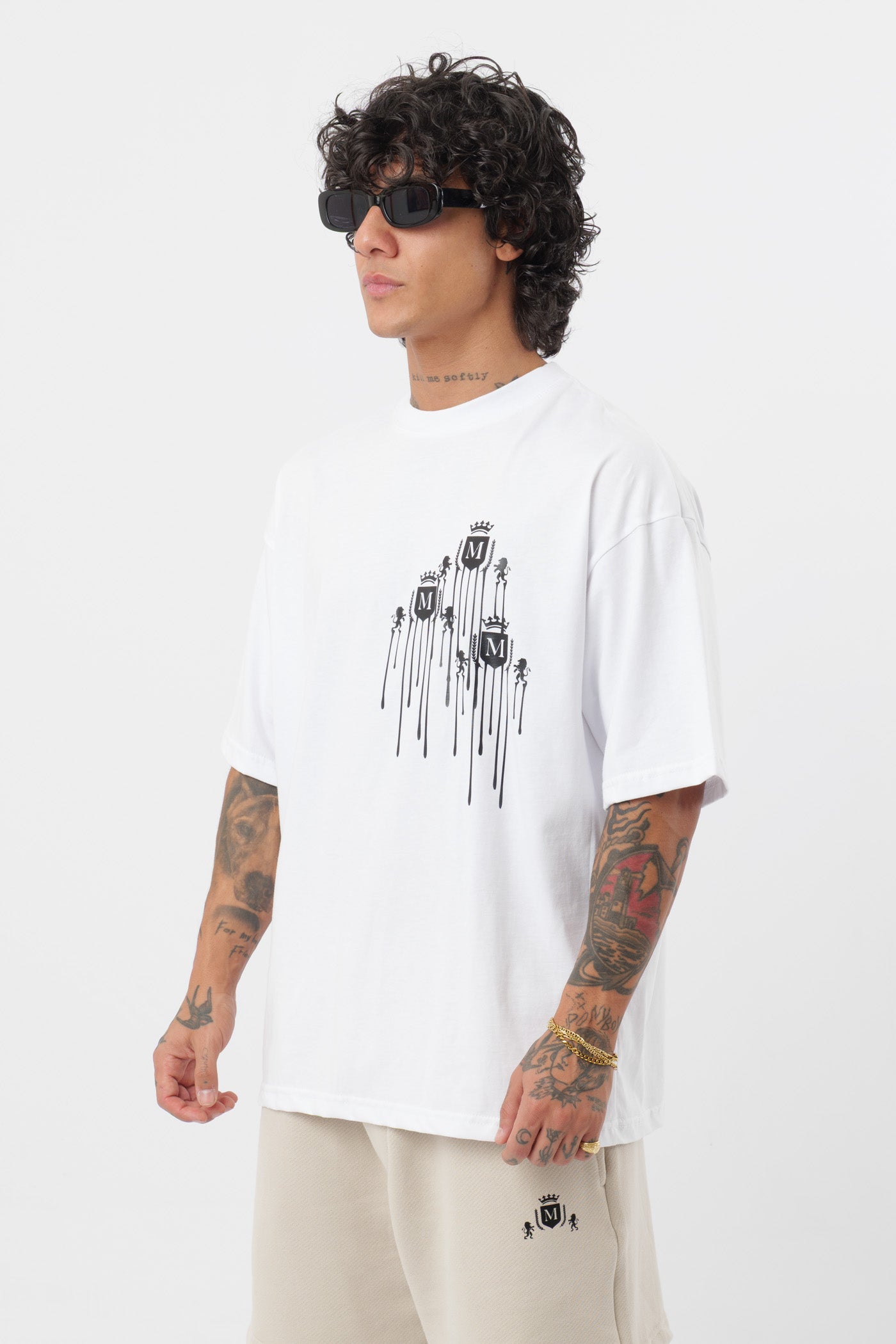 Camiseta Logo Derretido Blanca