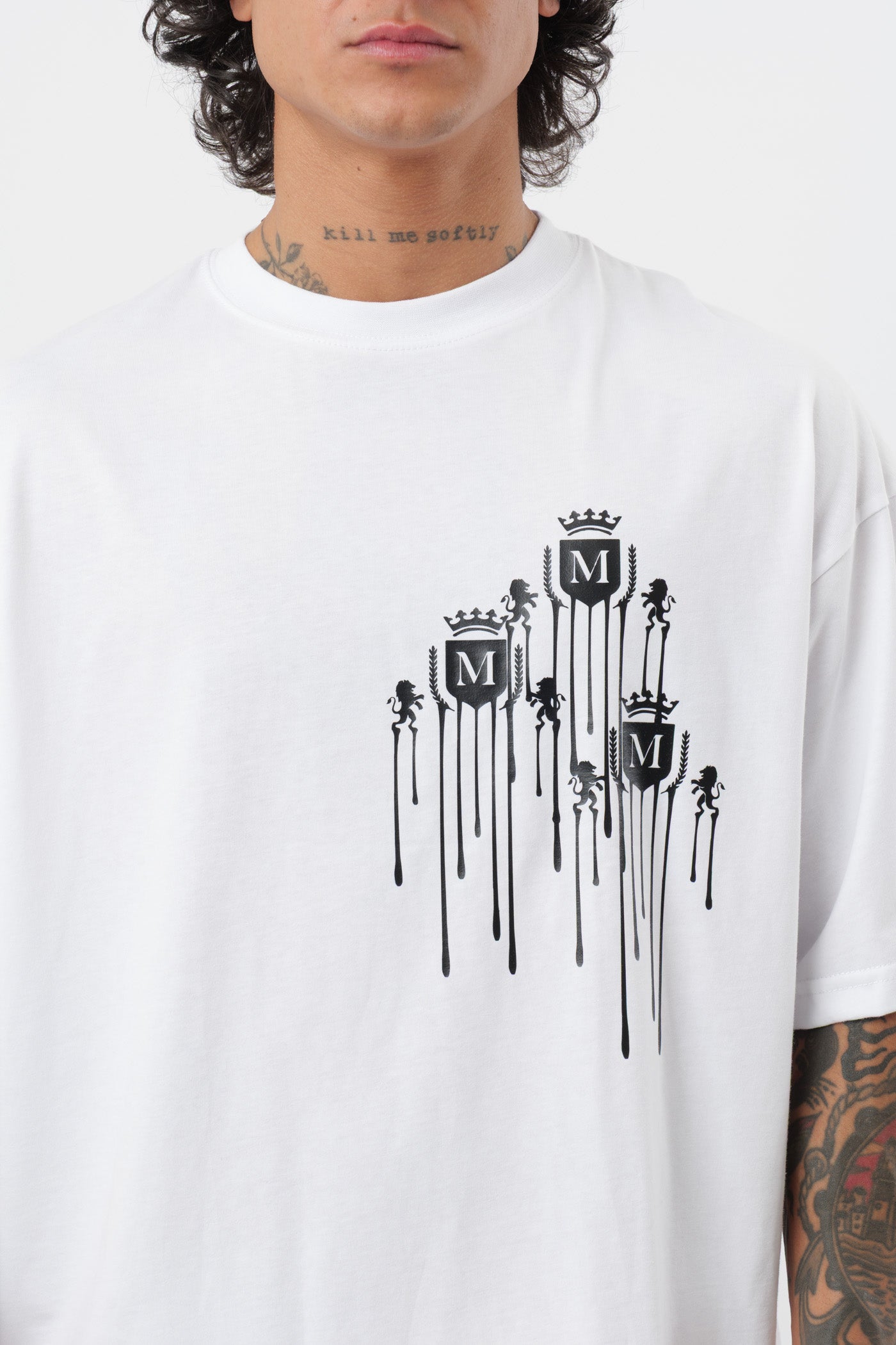Camiseta Logo Derretido Blanca