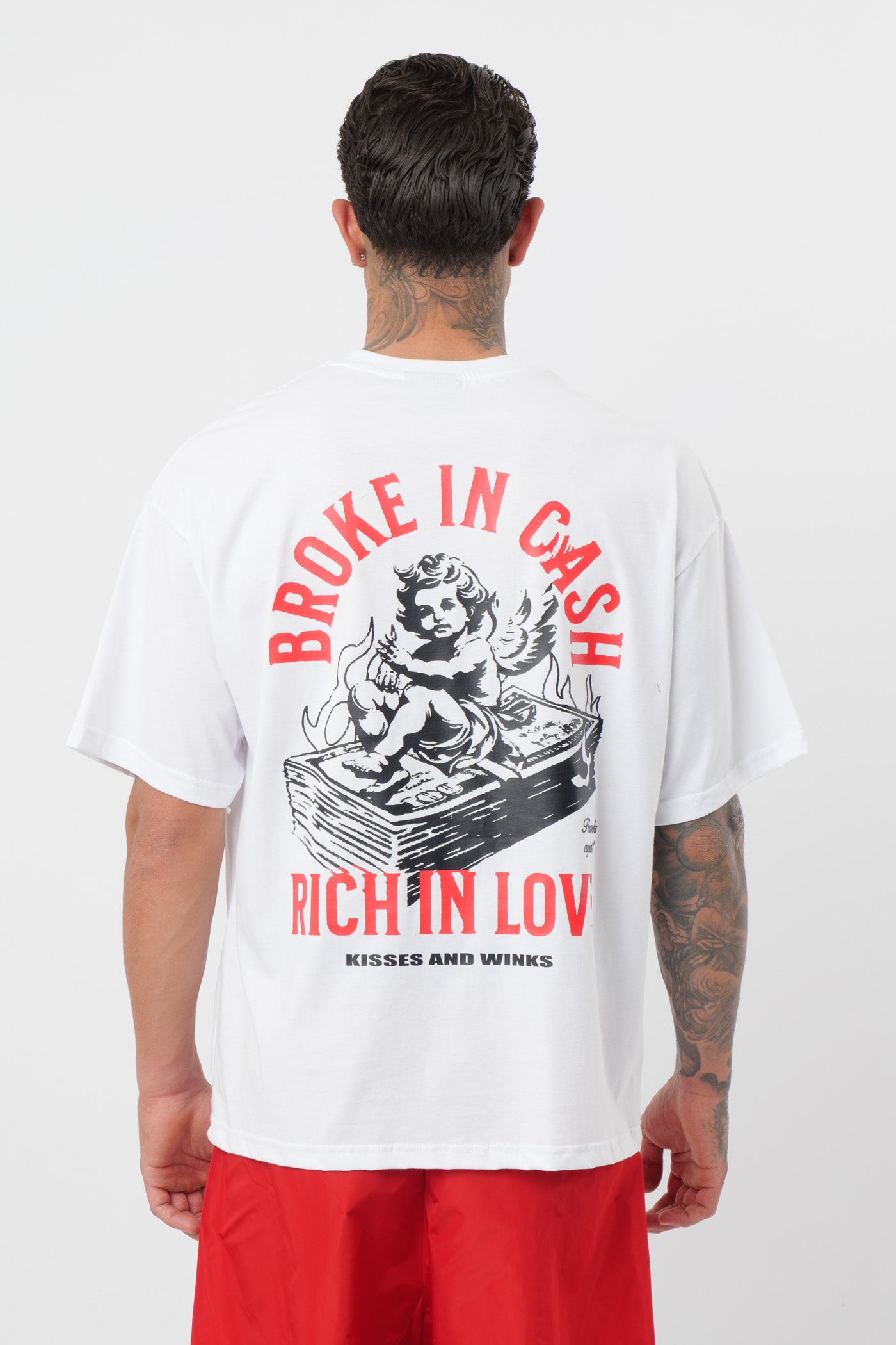 Camiseta Broke in Cash Blanca
