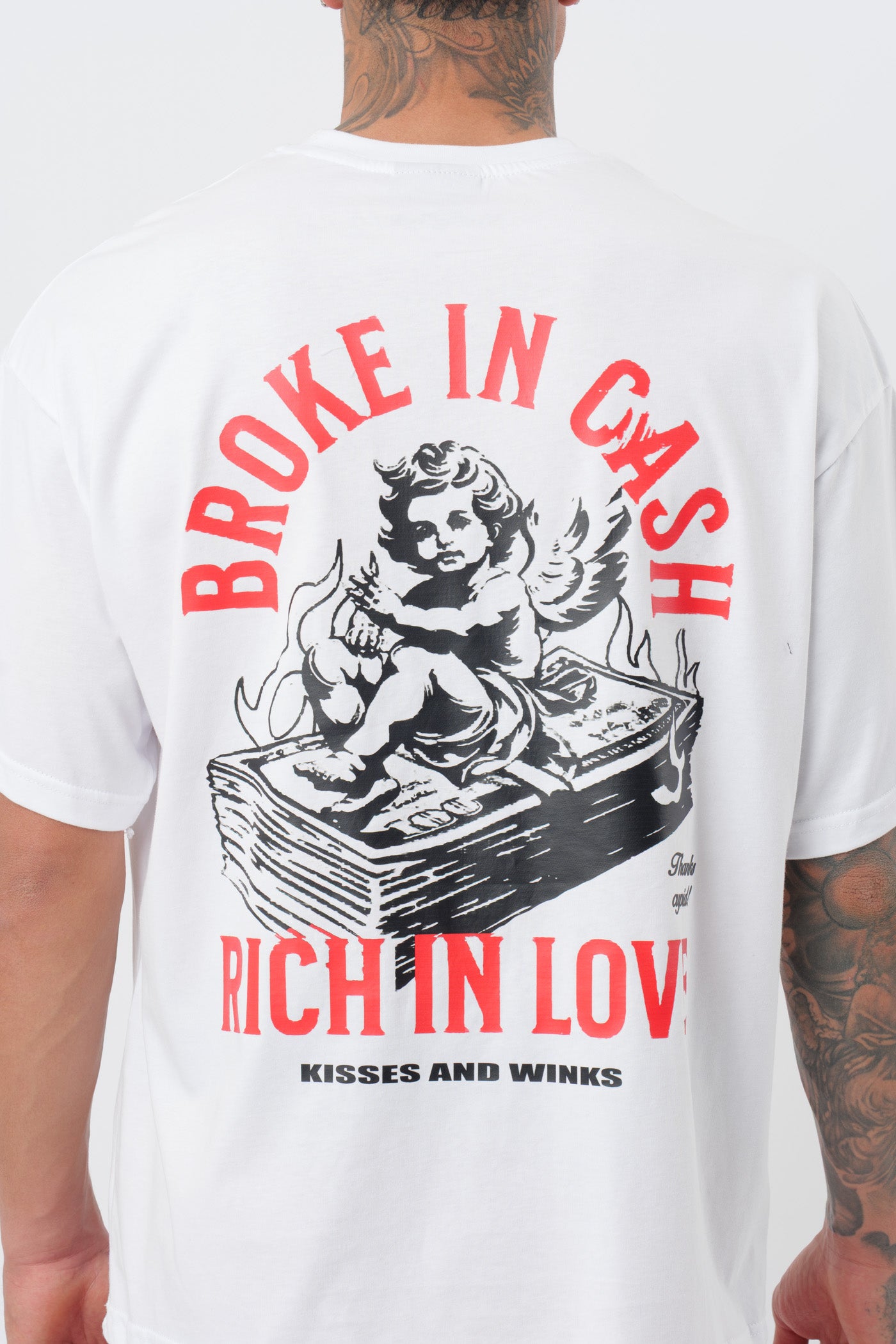 Camiseta Broke in Cash Blanca