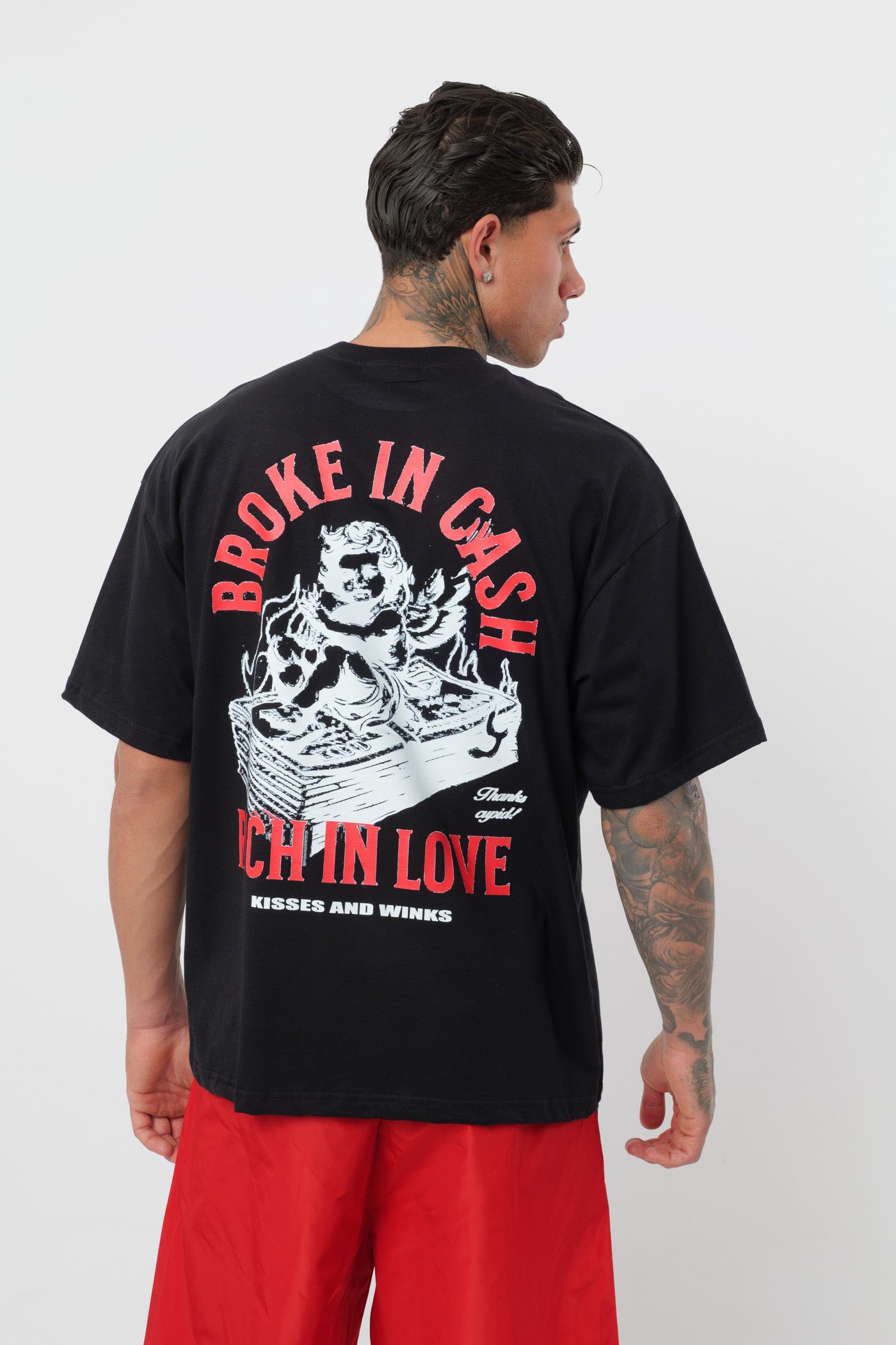 Camiseta Broke in Cash Negra