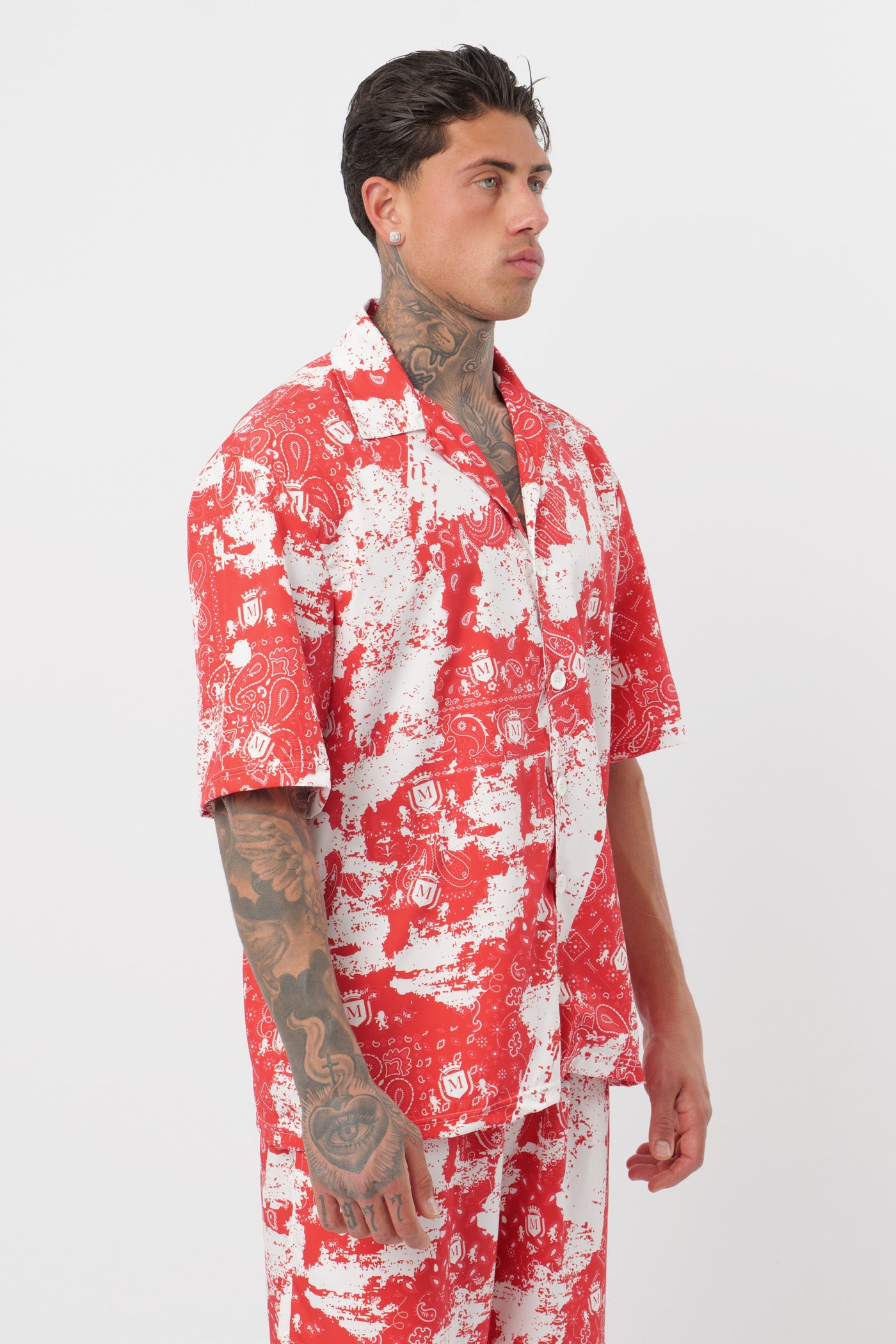 Coordinado Paisley Rojo
