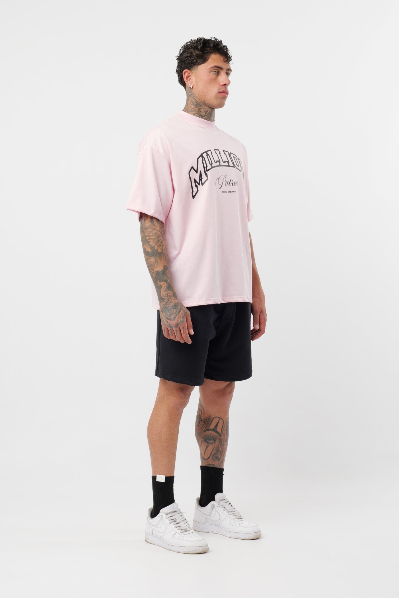 Short Patron Negro Rosa