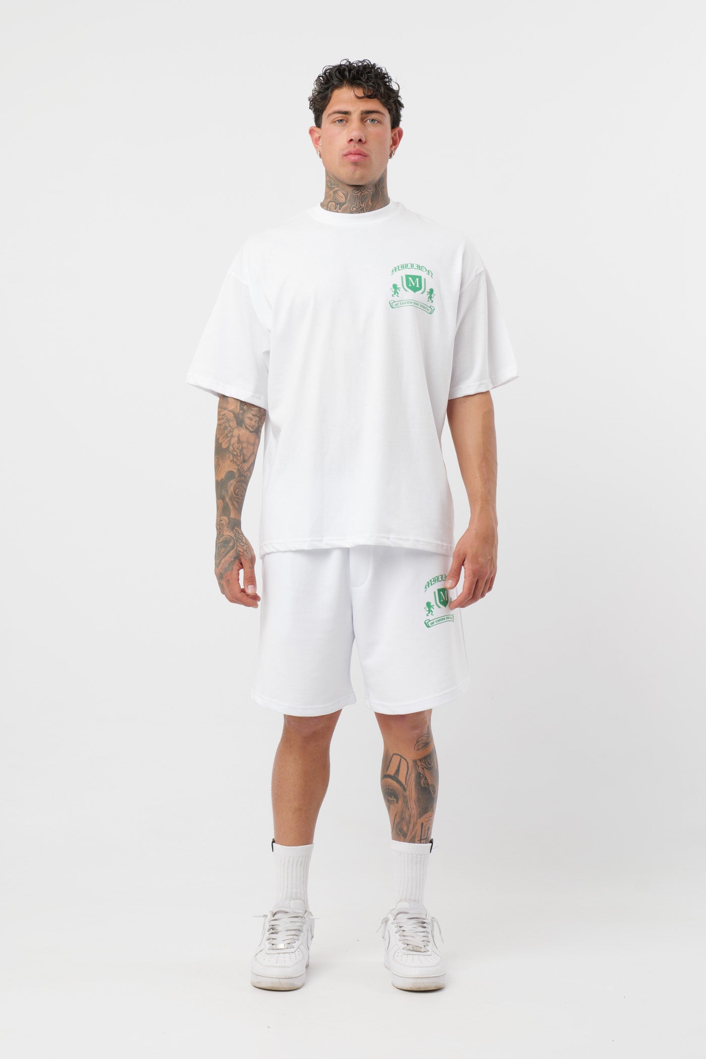 Short Monarch Blanco Verde