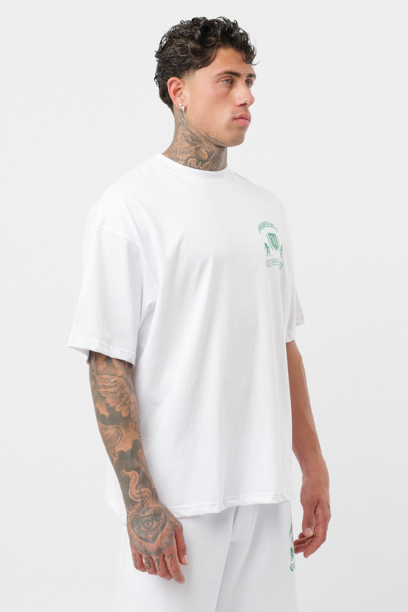 Camiseta Monarch Blanca Verde