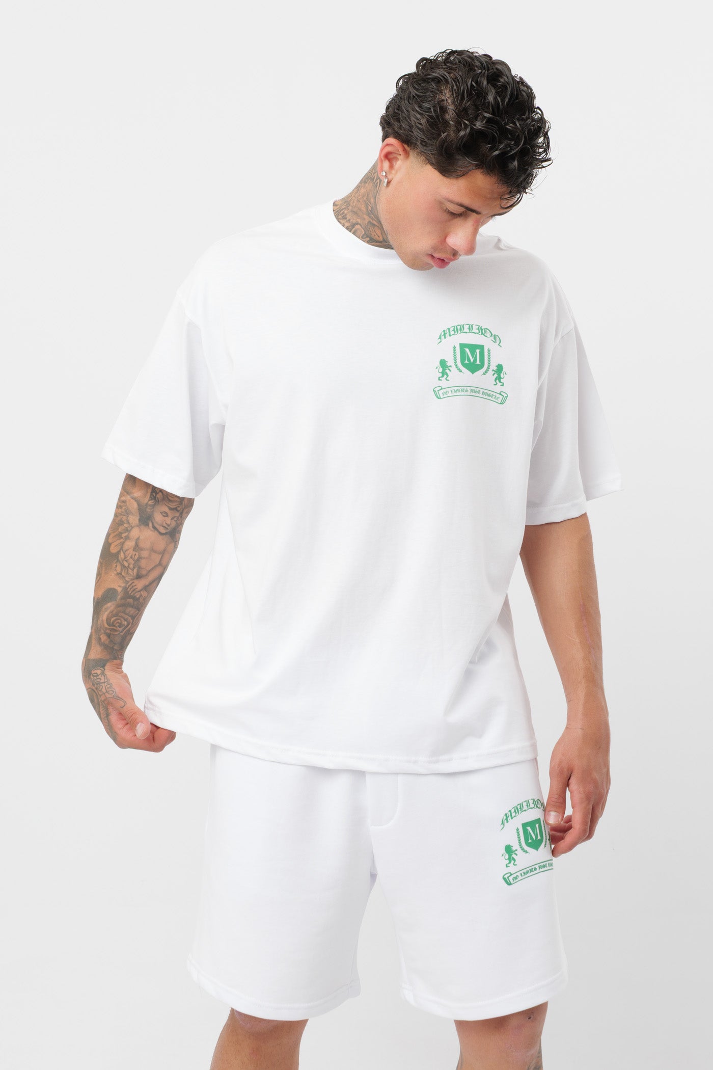 Camiseta Monarch Blanca Verde