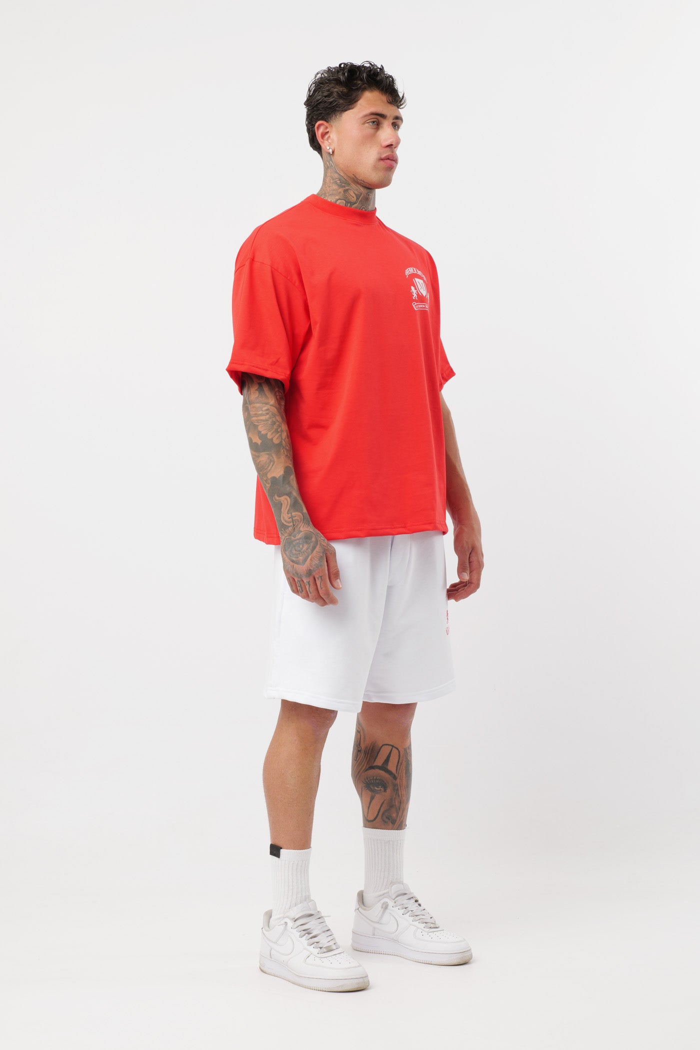 Short Monarch Blanco Rojo
