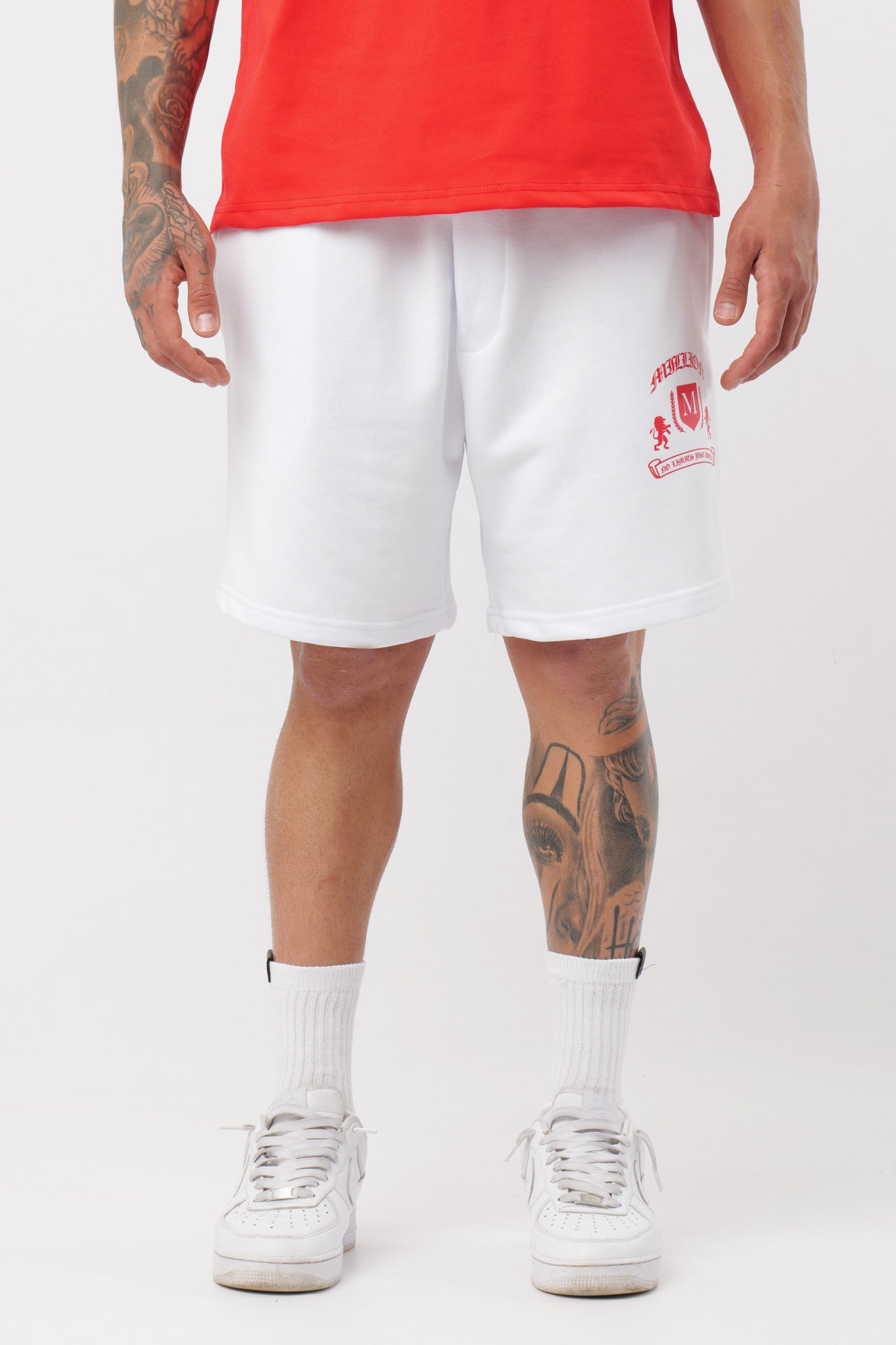 Short Monarch Blanco Rojo