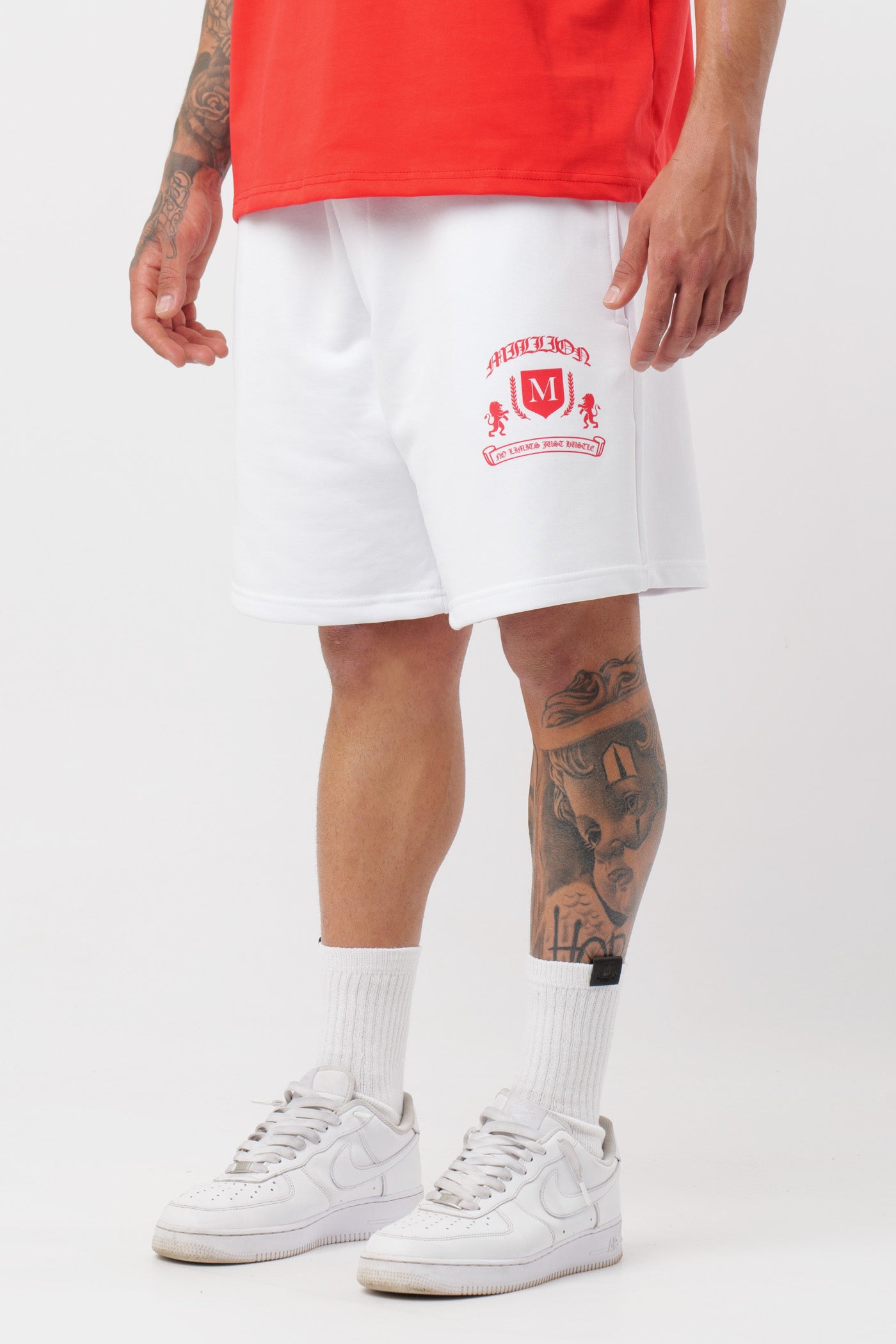 Short Monarch Blanco Rojo