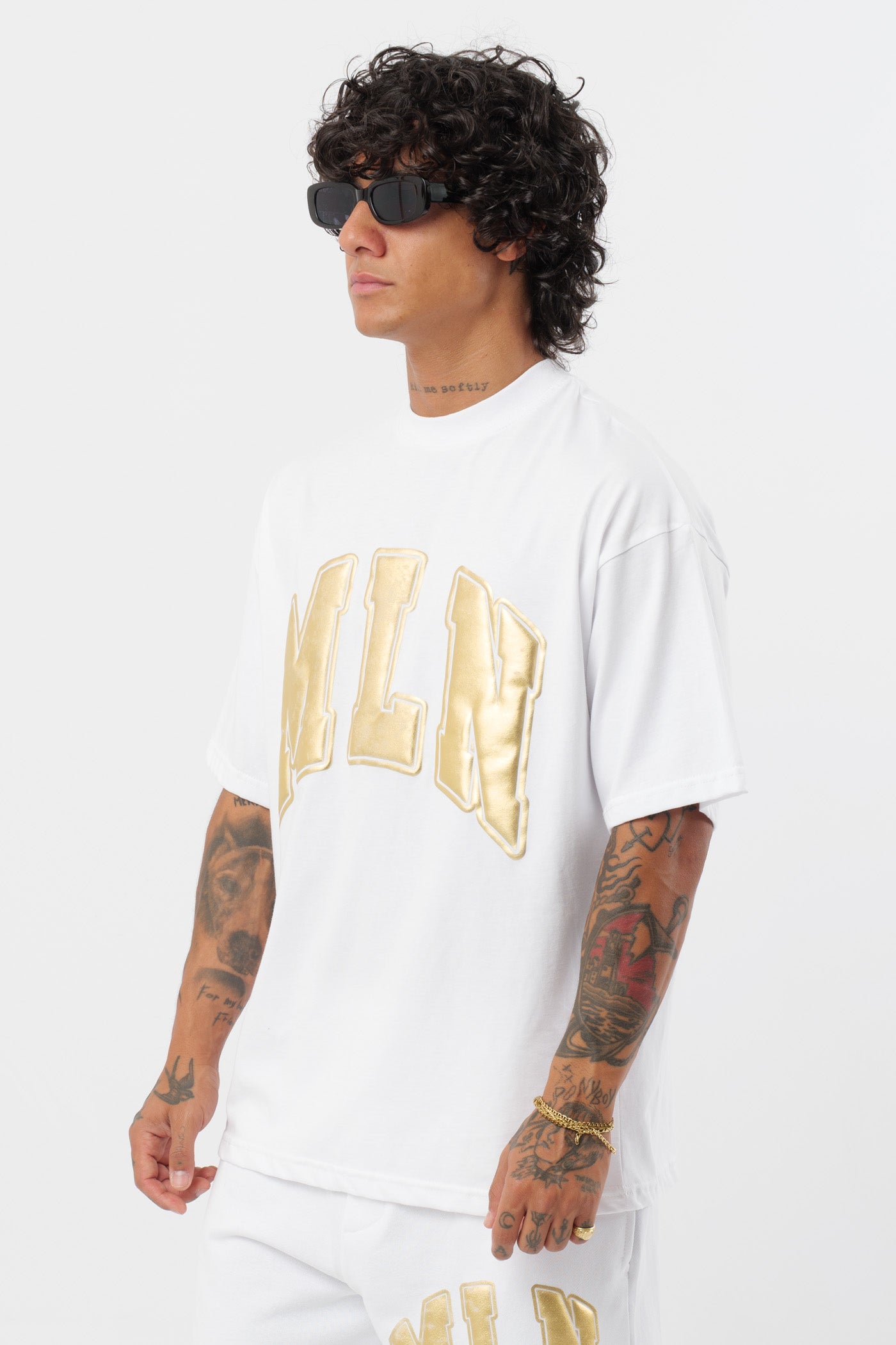 Camiseta MLN Gold White
