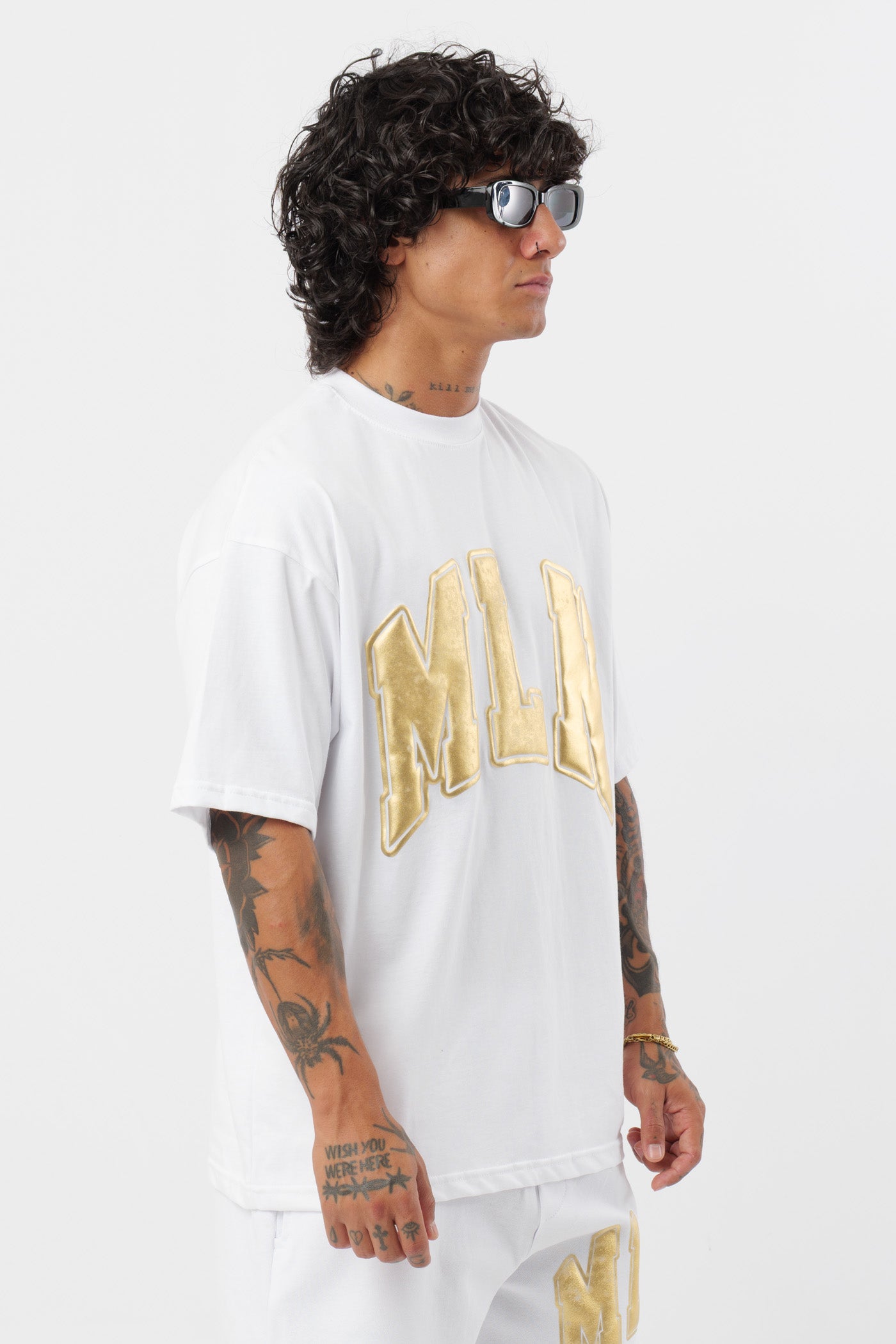 Camiseta MLN Gold White
