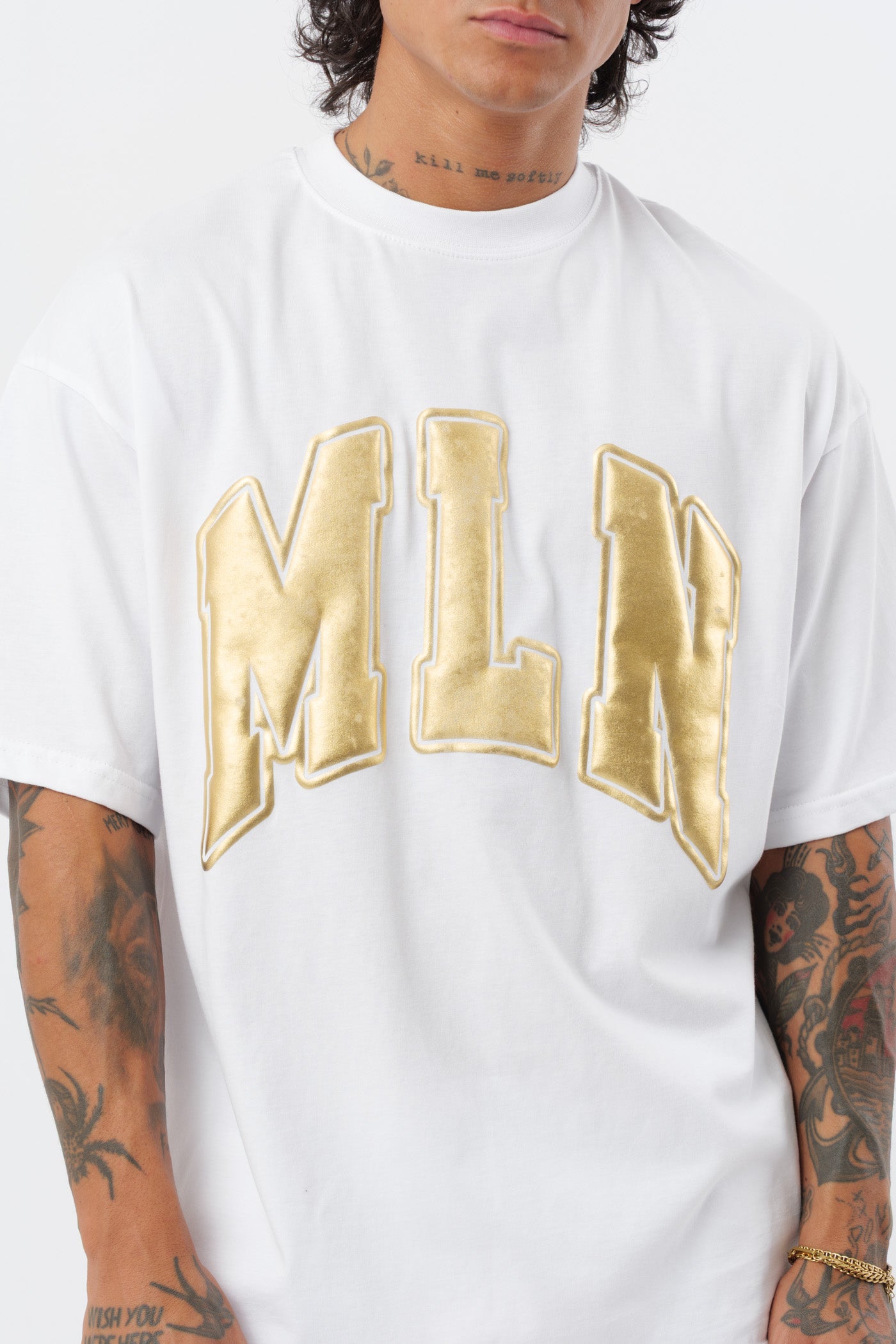 Camiseta MLN Gold White