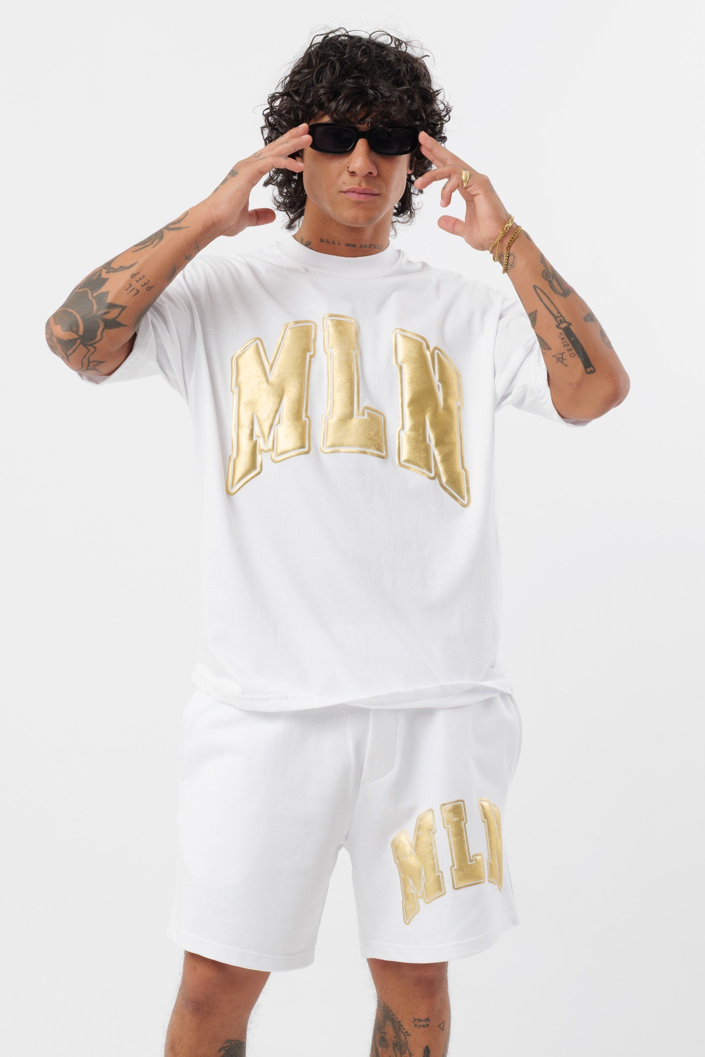 Camiseta MLN Gold White