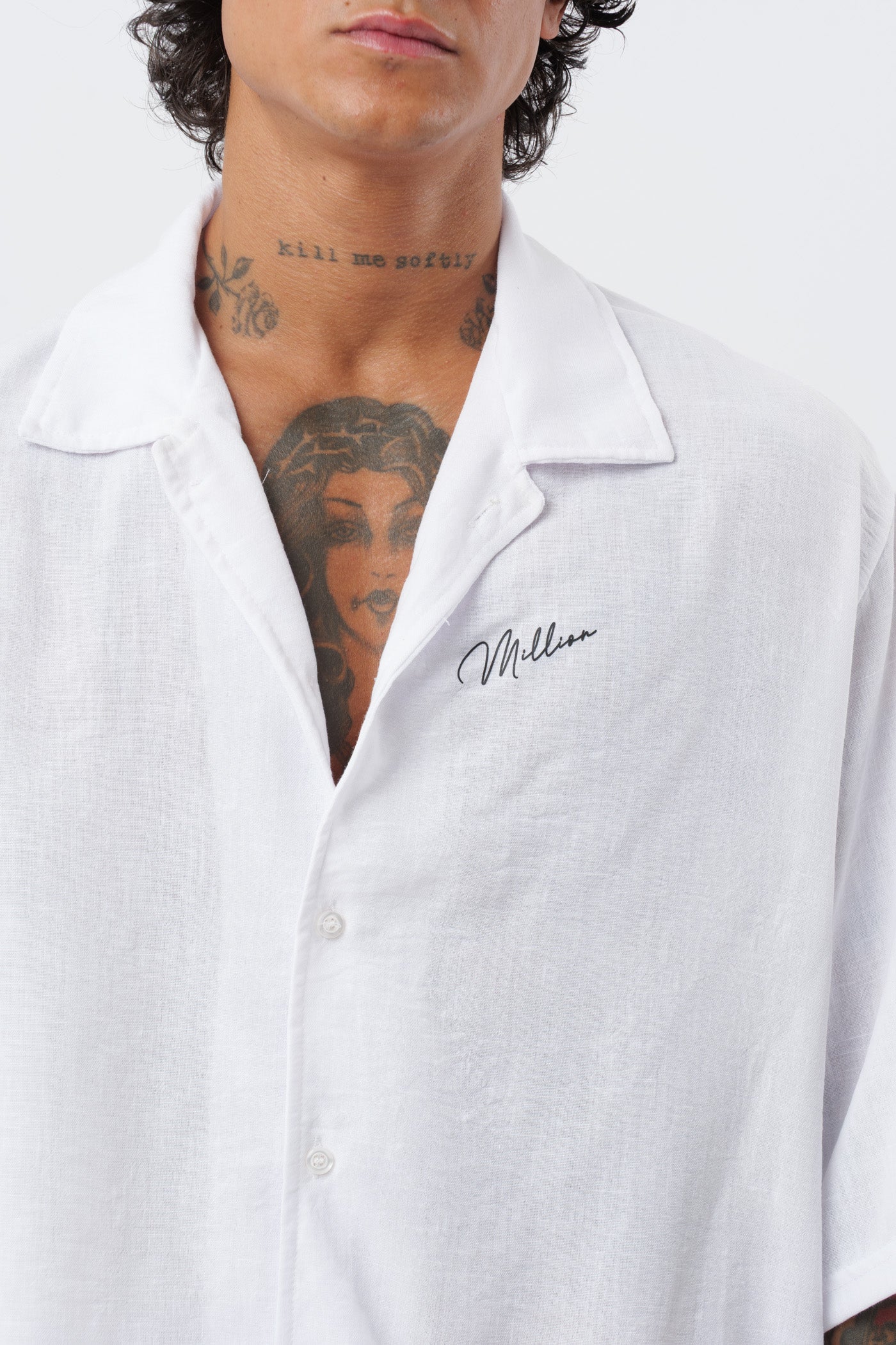 Conjunto de lino blanco