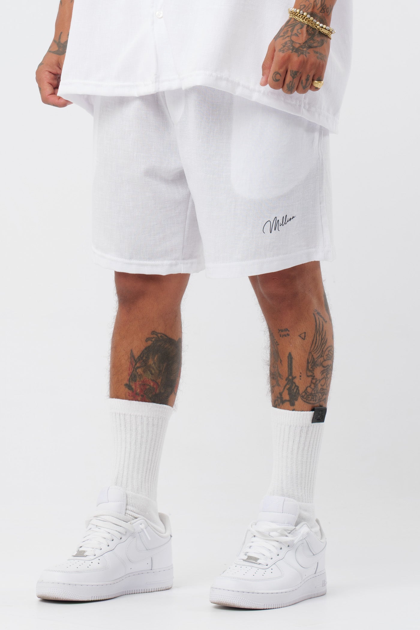 Conjunto de lino blanco