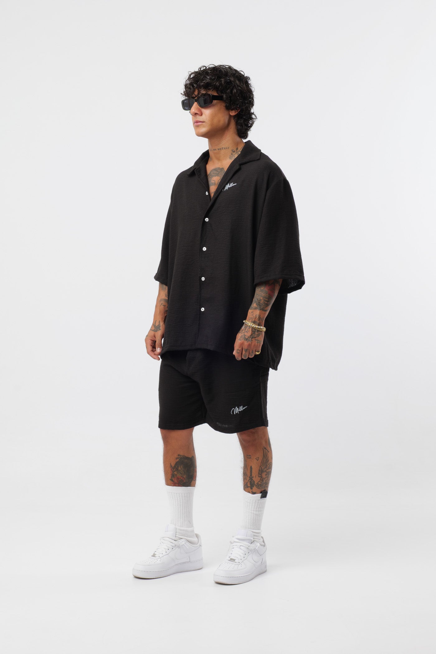 Conjunto de lino negro