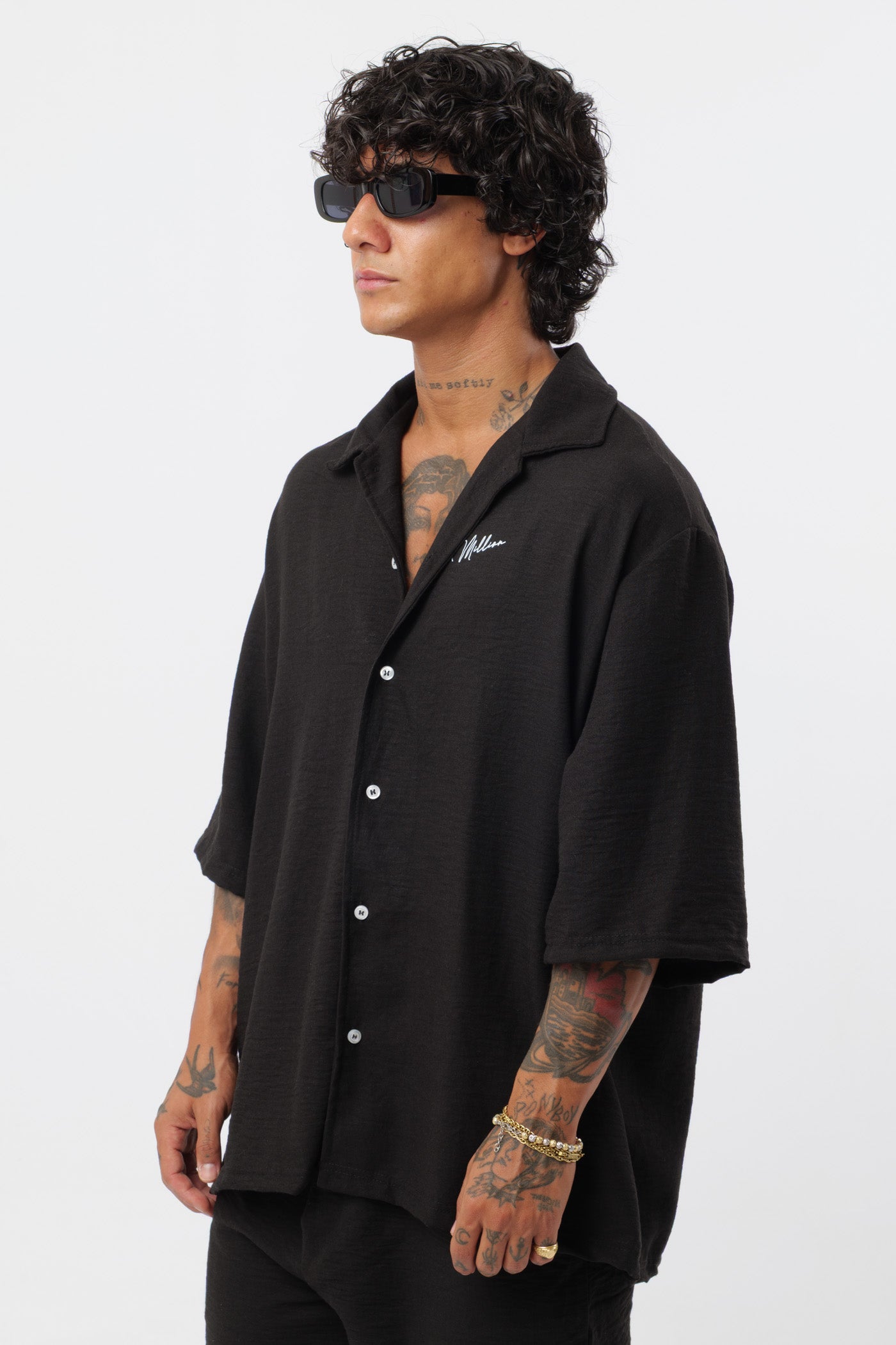 Conjunto de lino negro