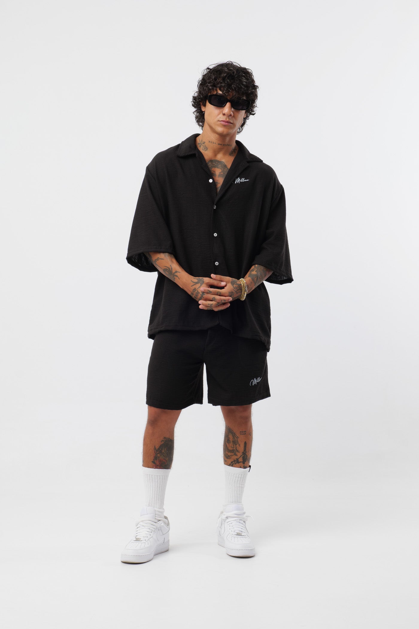 Conjunto de lino negro