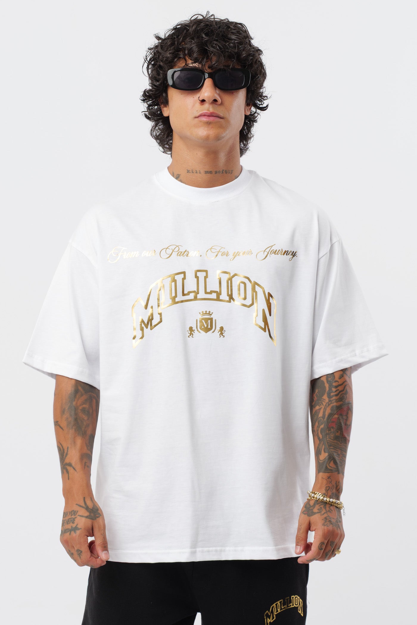 Camiseta blanca Gold Patron