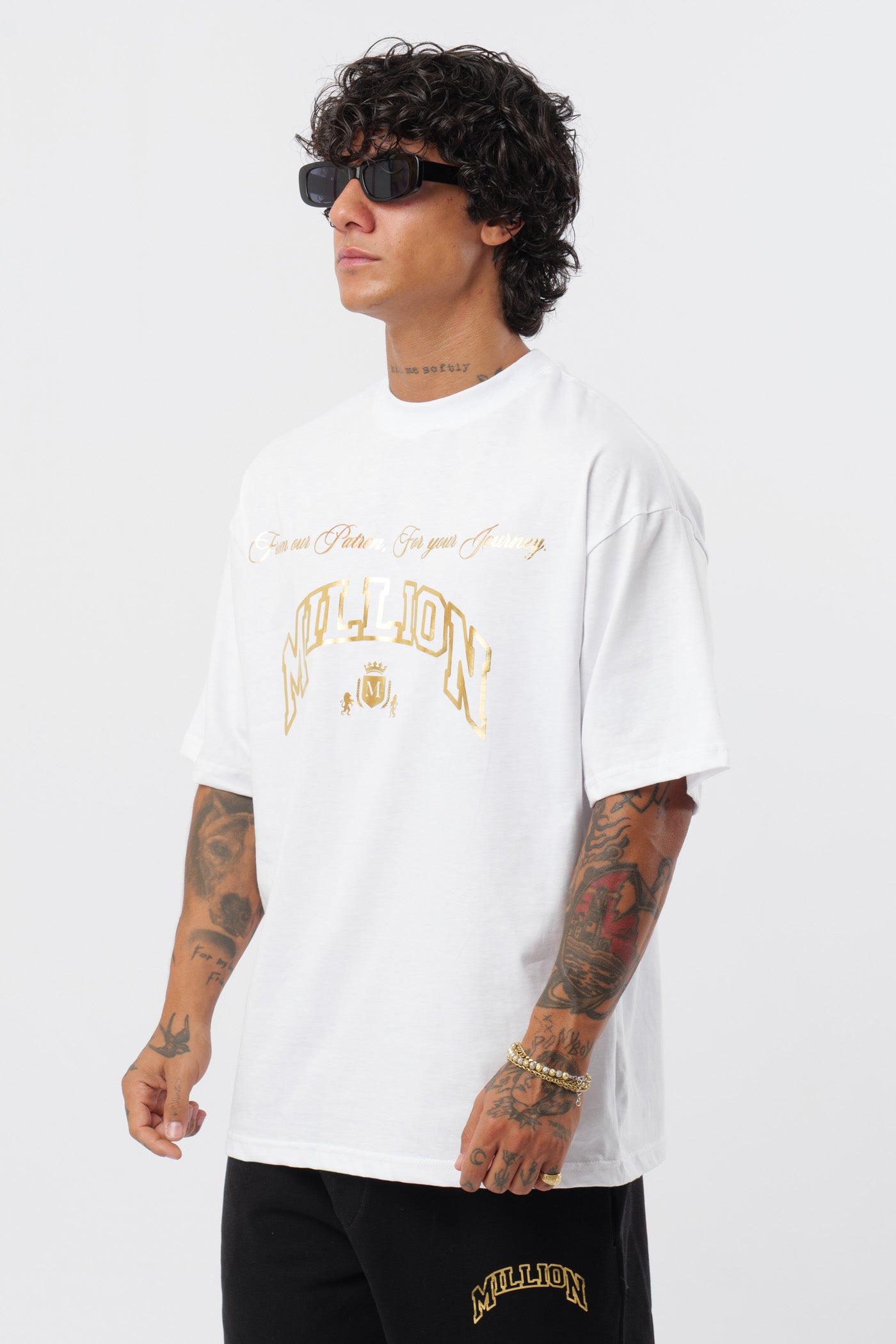 Camiseta blanca Gold Patron