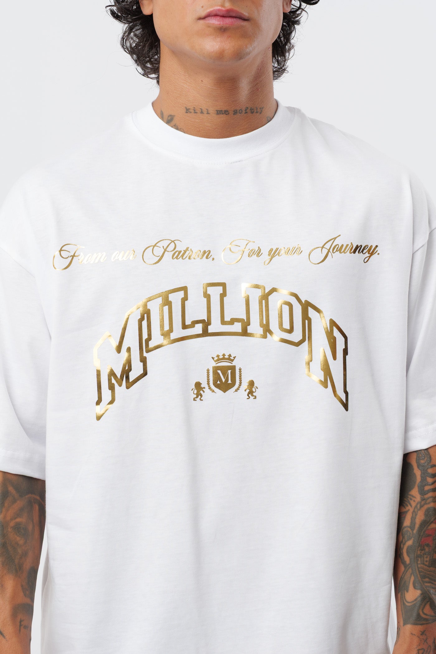 Camiseta blanca Gold Patron