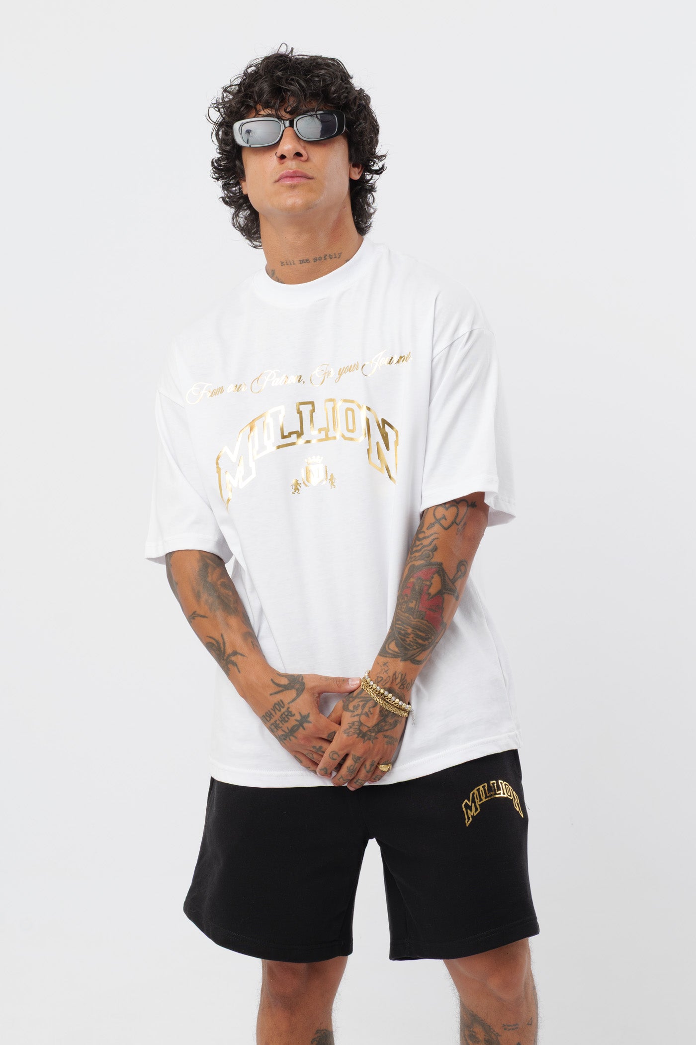 Camiseta blanca Gold Patron