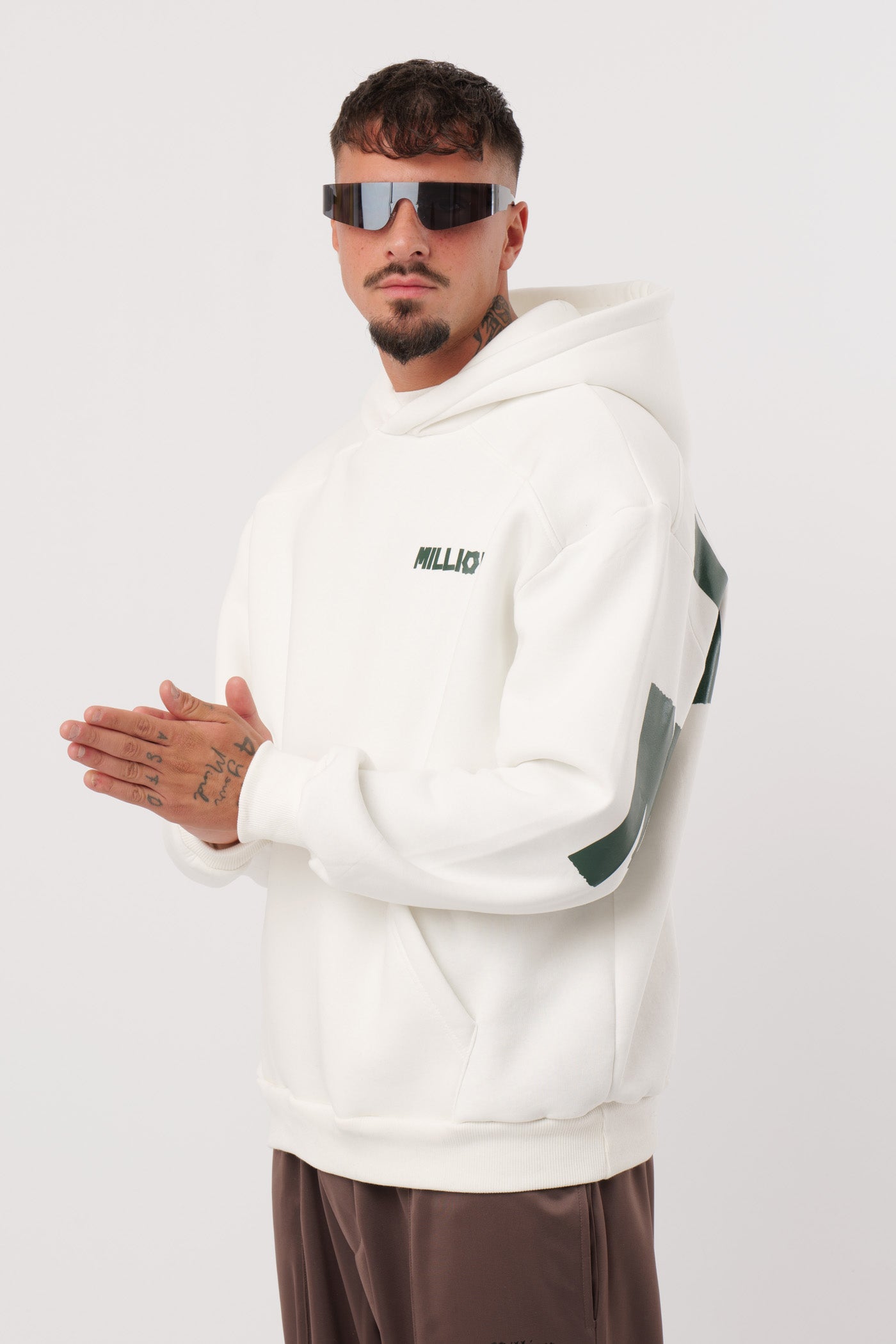 Sudadera Green Lonely Blanca
