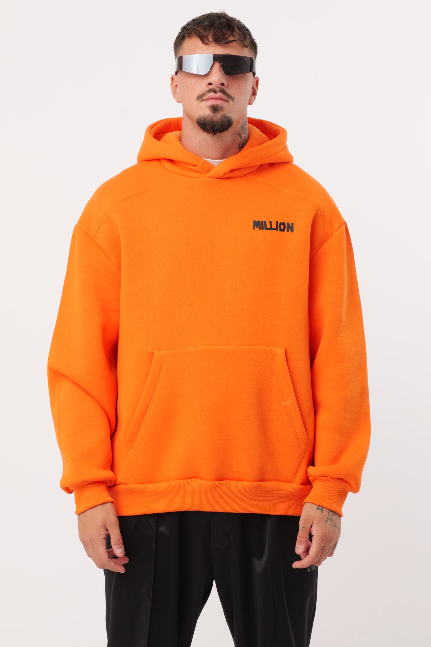 Sudadera con Capucha Lonely Naranja