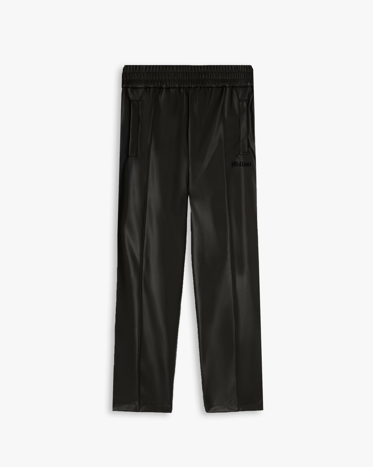 Pantalón de Acetato Negro con Nervios
