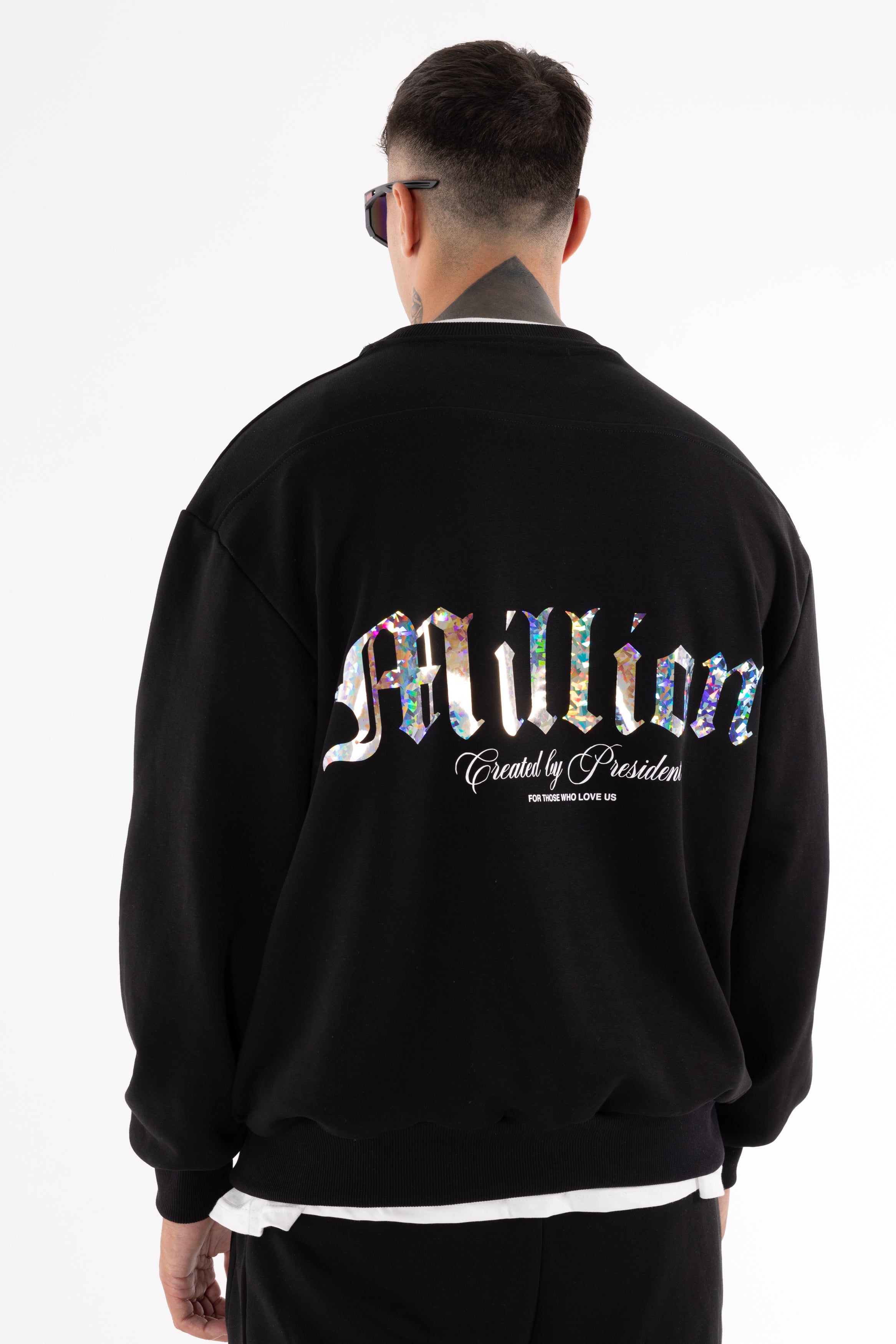 Sudadera Crystal President Negra