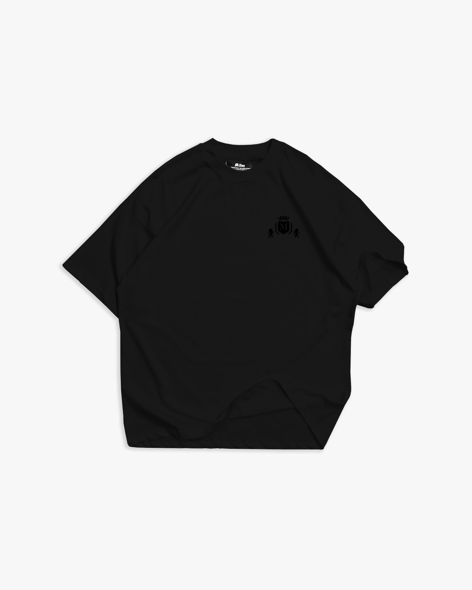 Camiseta Negra con Logo Negro