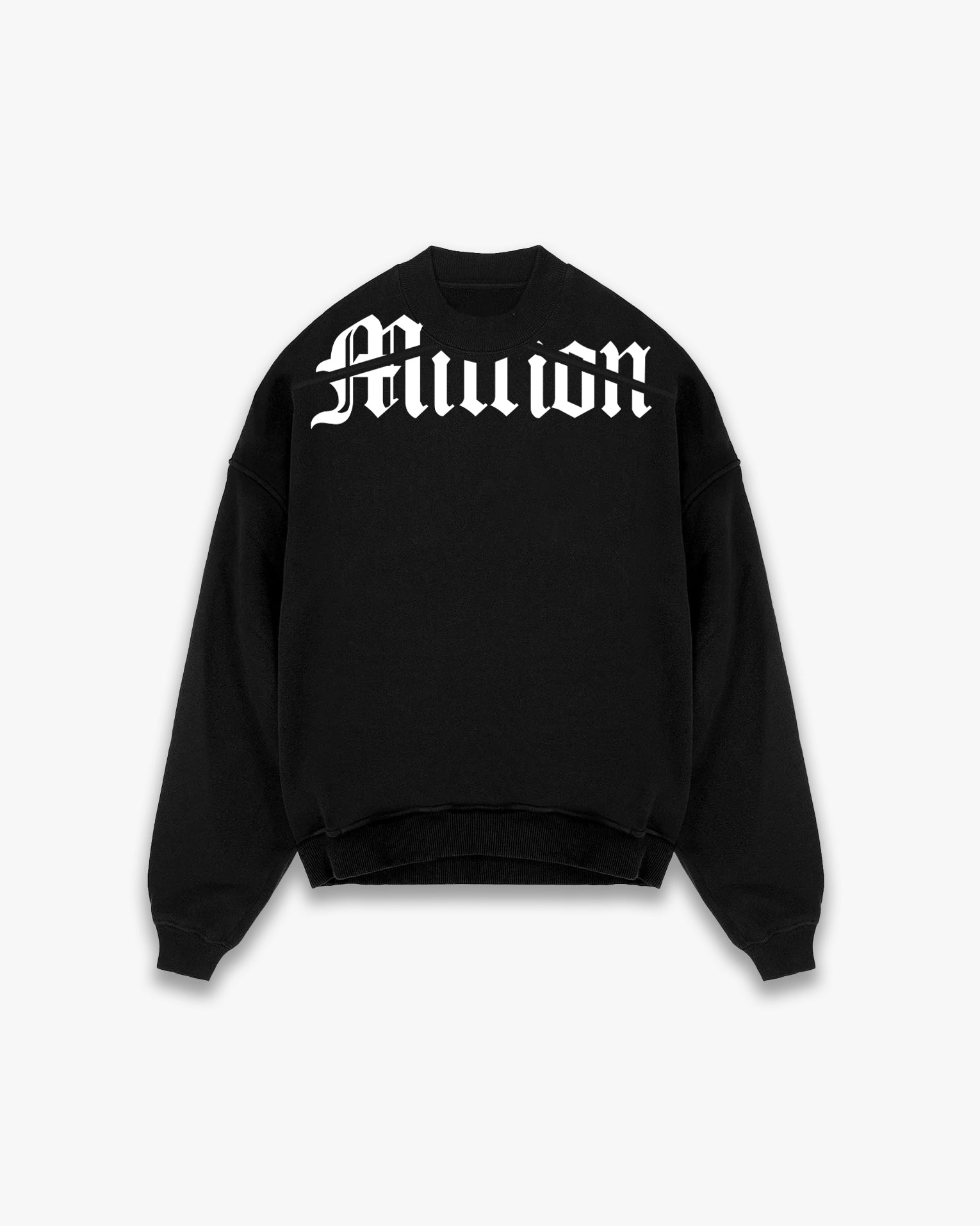 Sudadera Blanca Cortar Negra