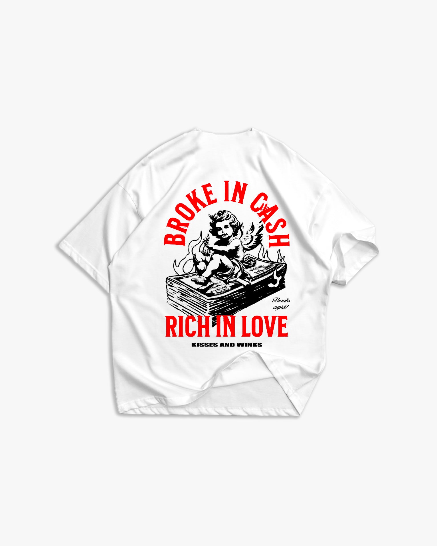 Camiseta Broke in Cash Blanca