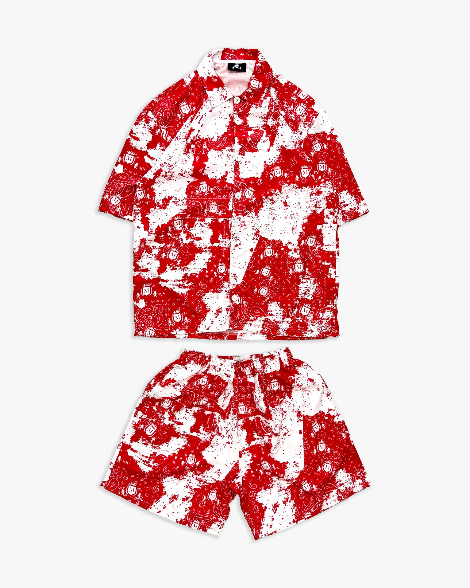 Coordinado Paisley Rojo