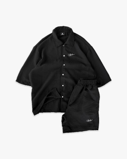 Conjunto de lino negro