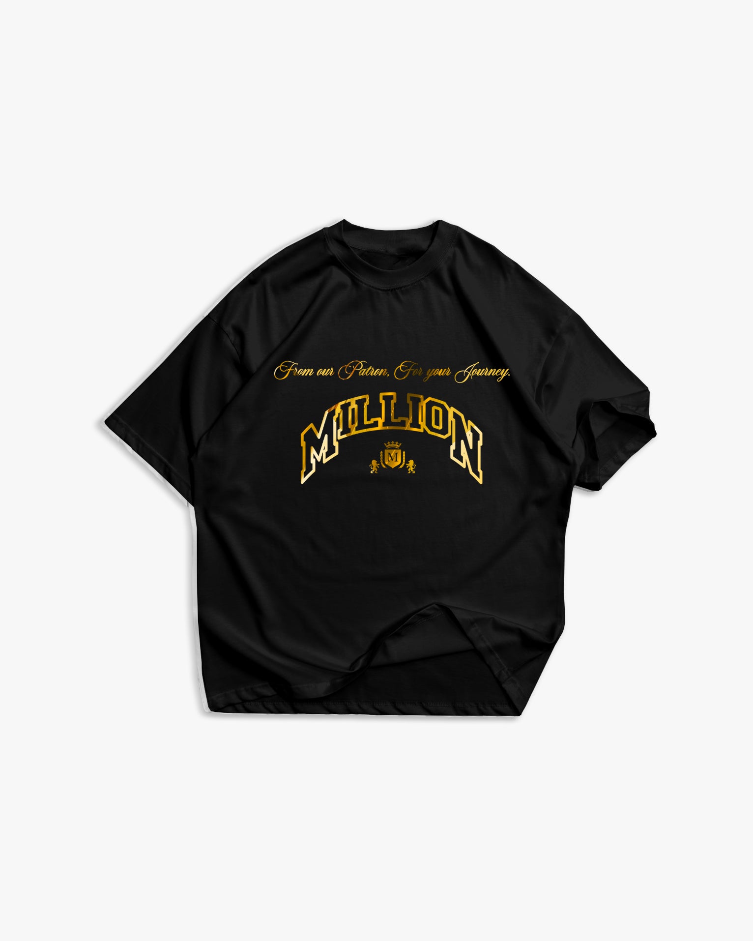 Camiseta negra Gold Patron
