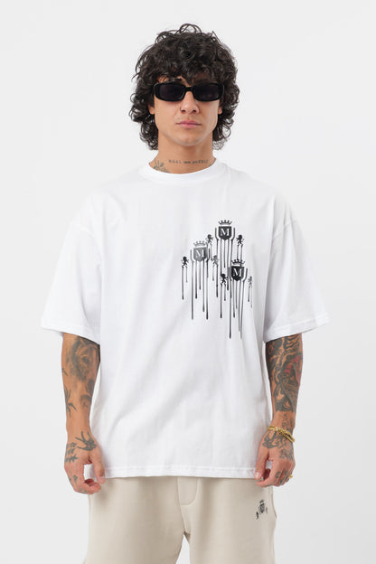 Camiseta Logo Derretido Blanca