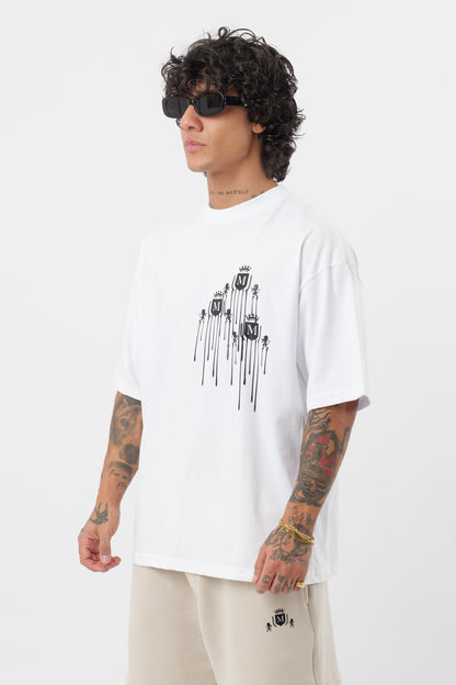 Camiseta Logo Derretido Blanca