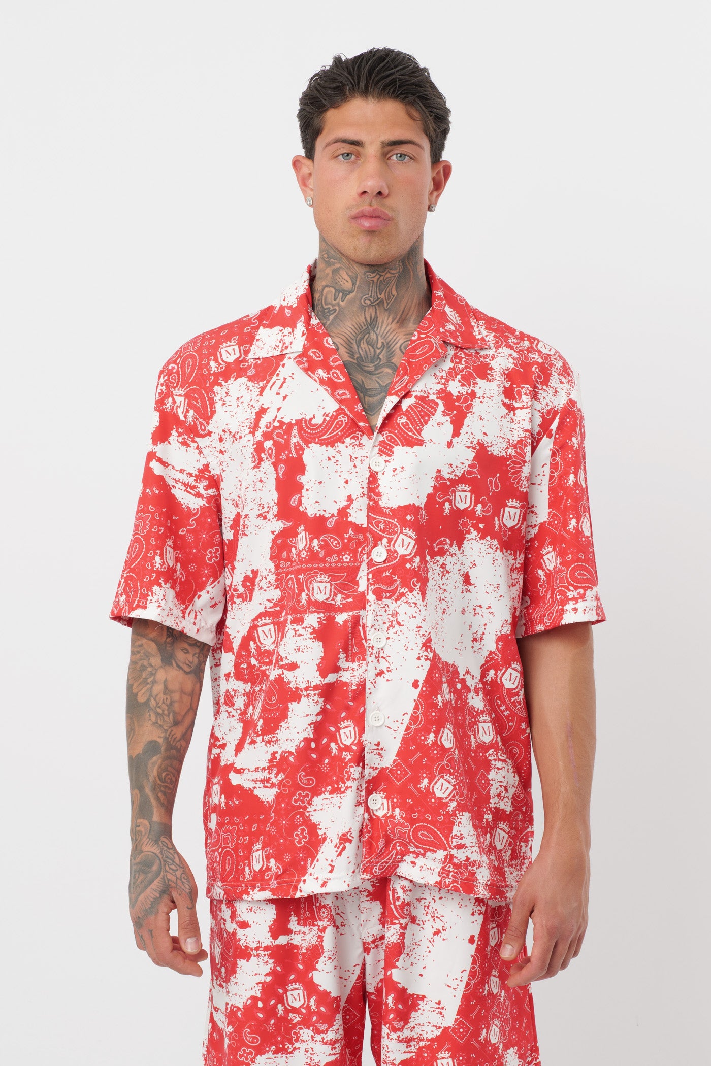 Coordinado Paisley Rojo
