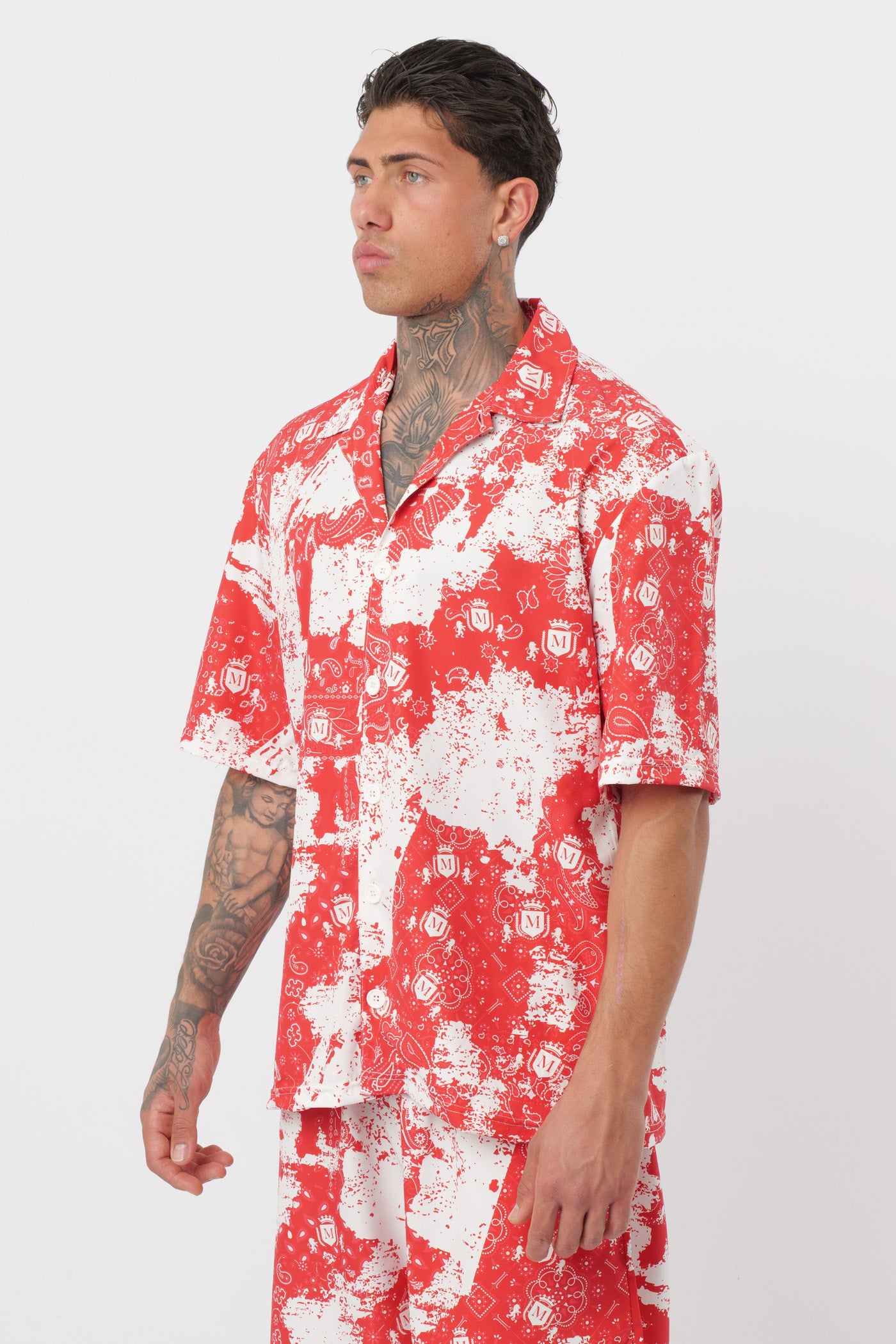 Coordinado Paisley Rojo