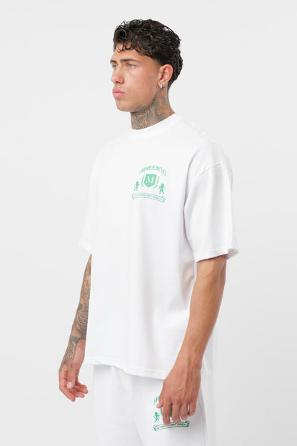Camiseta Monarch Blanca Verde