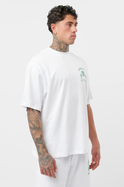 Camiseta Monarch Blanca Verde