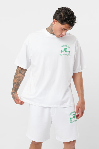 Camiseta Monarch Blanca Verde