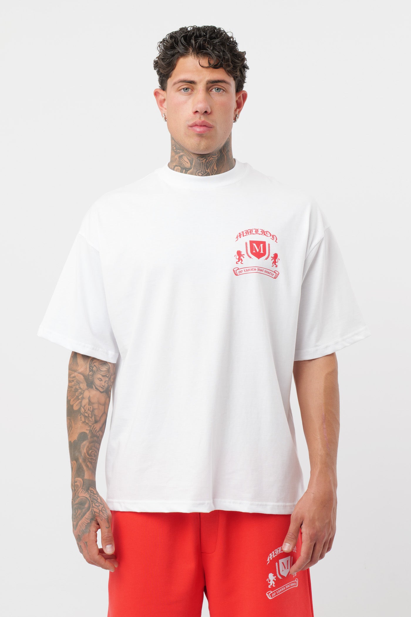 Camiseta Monarch Blanca Roja