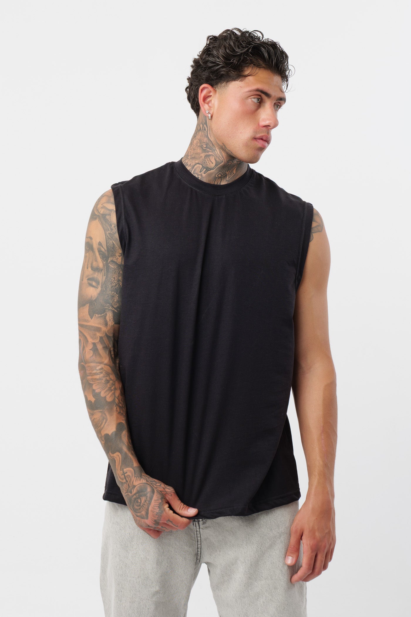Camiseta de Jersey Negra